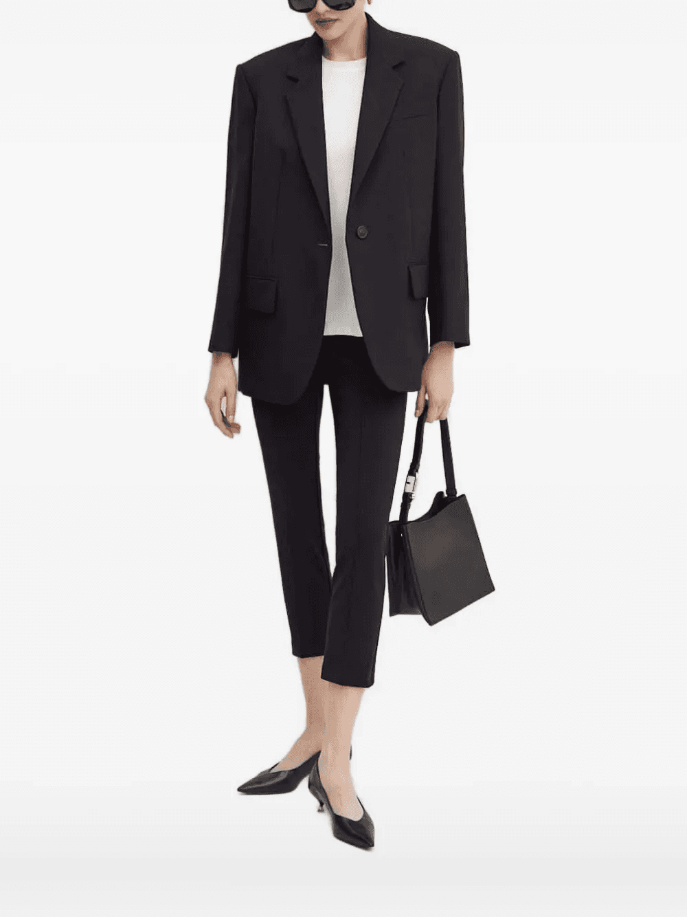 chest-pocket padded-shoulder vest - Image 1