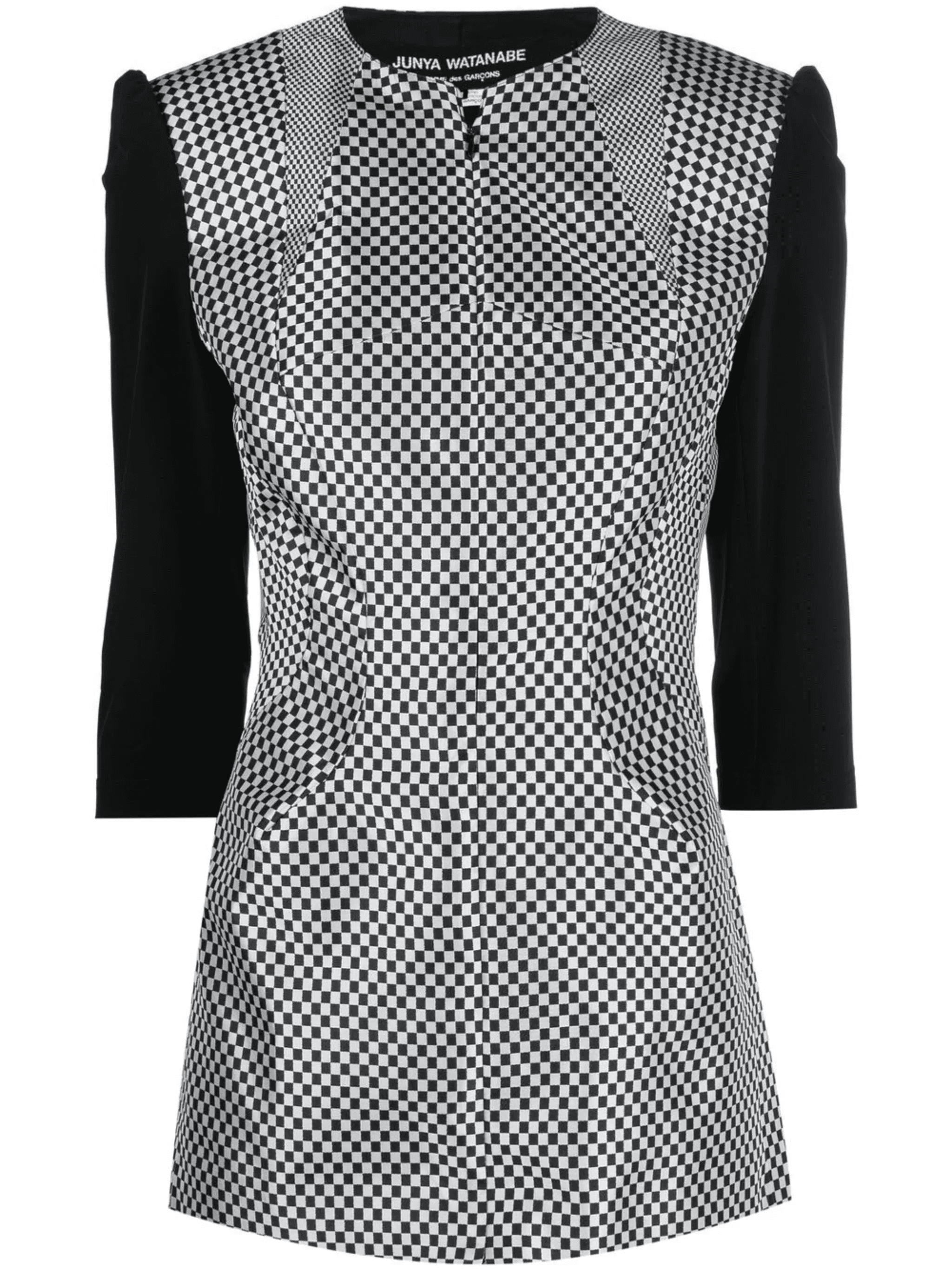 2000s checkerboard-print jacket - Image 1