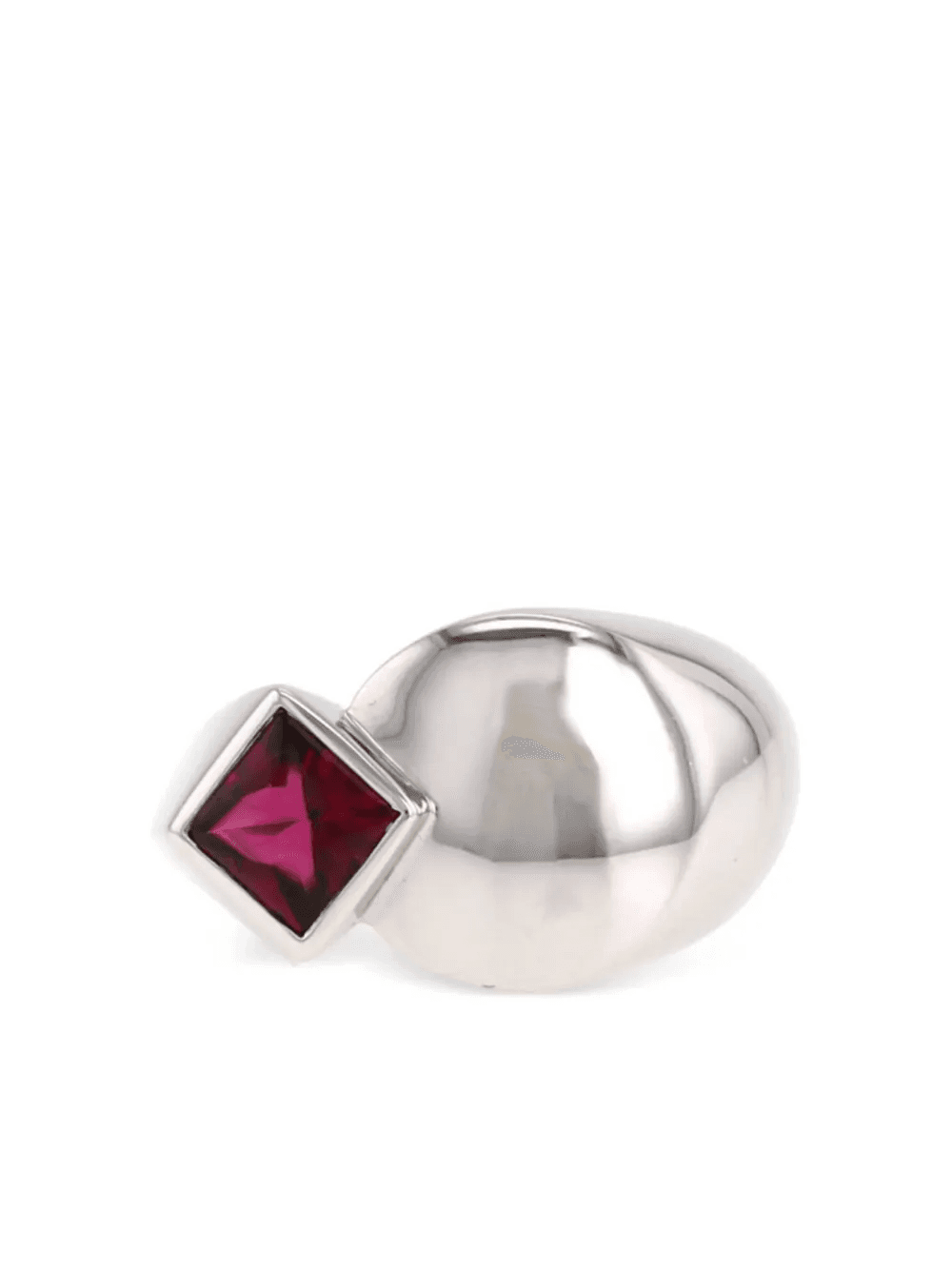 18kt white gold Modern tourmaline ring - Image 1
