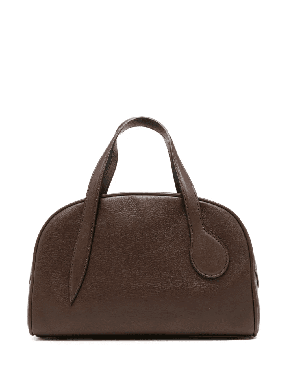 mini bowling smooth leather tote bag - Image 1