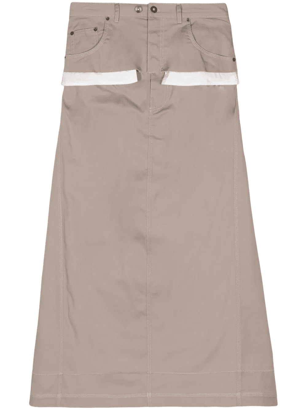layered cotton skirt - Image 1