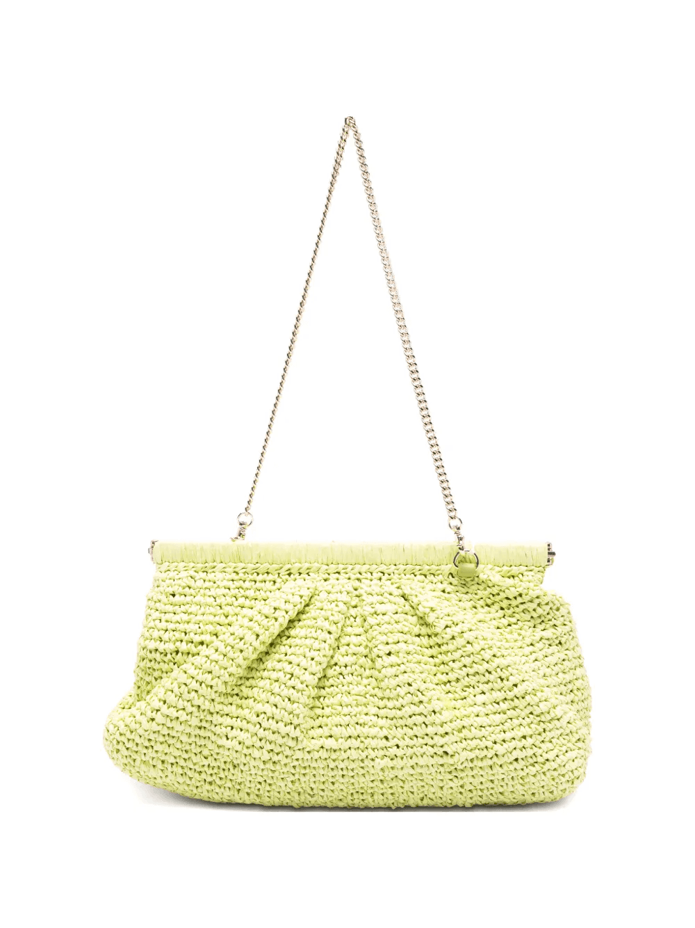 Paprica woven chain clutch bag - Image 1