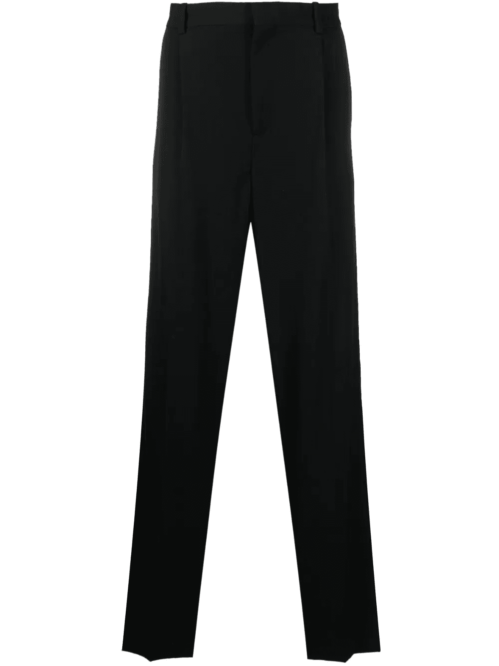 straight-leg pleated wool trousers - Image 1