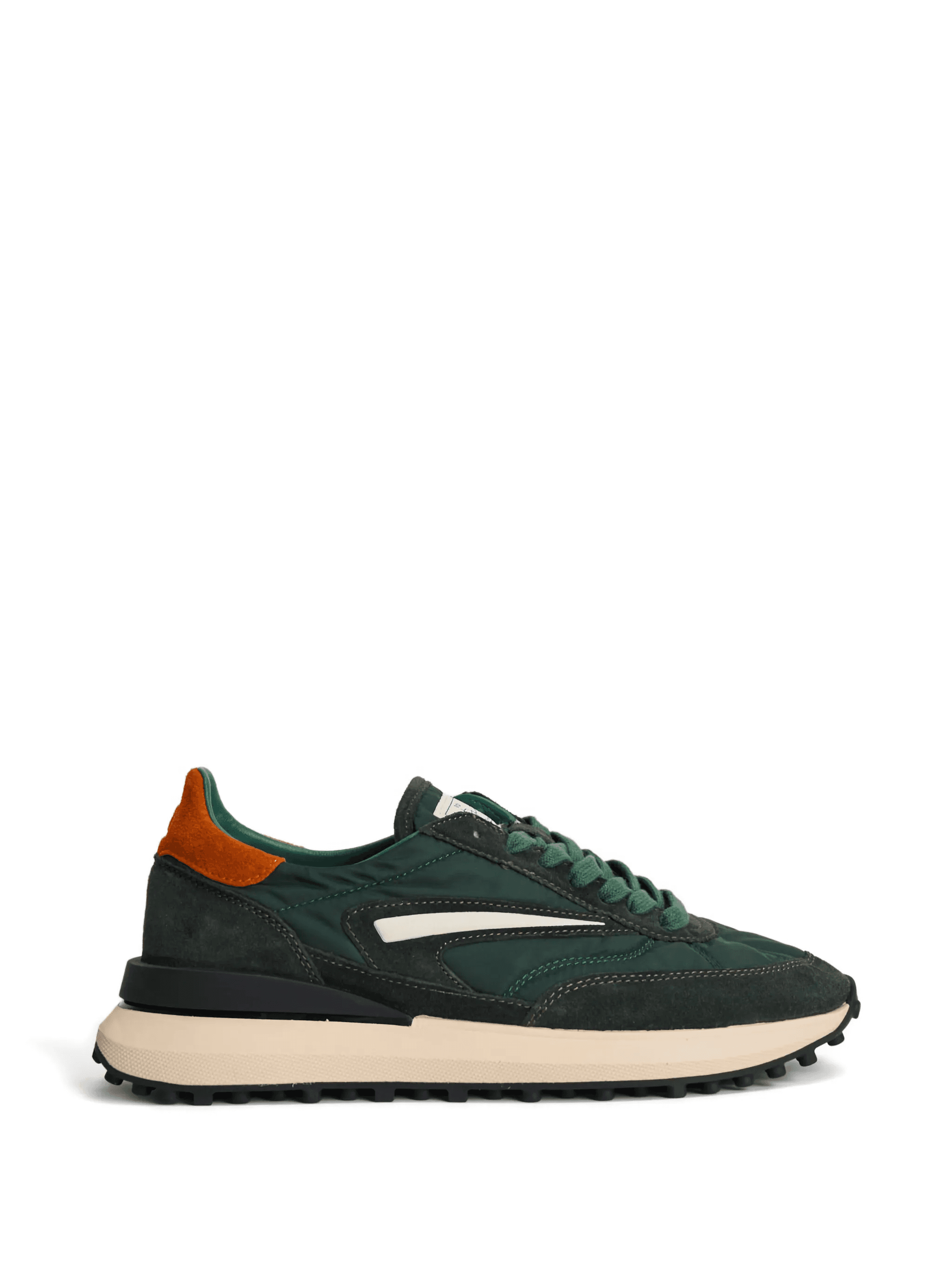 panelled suede sneakers - Image 1