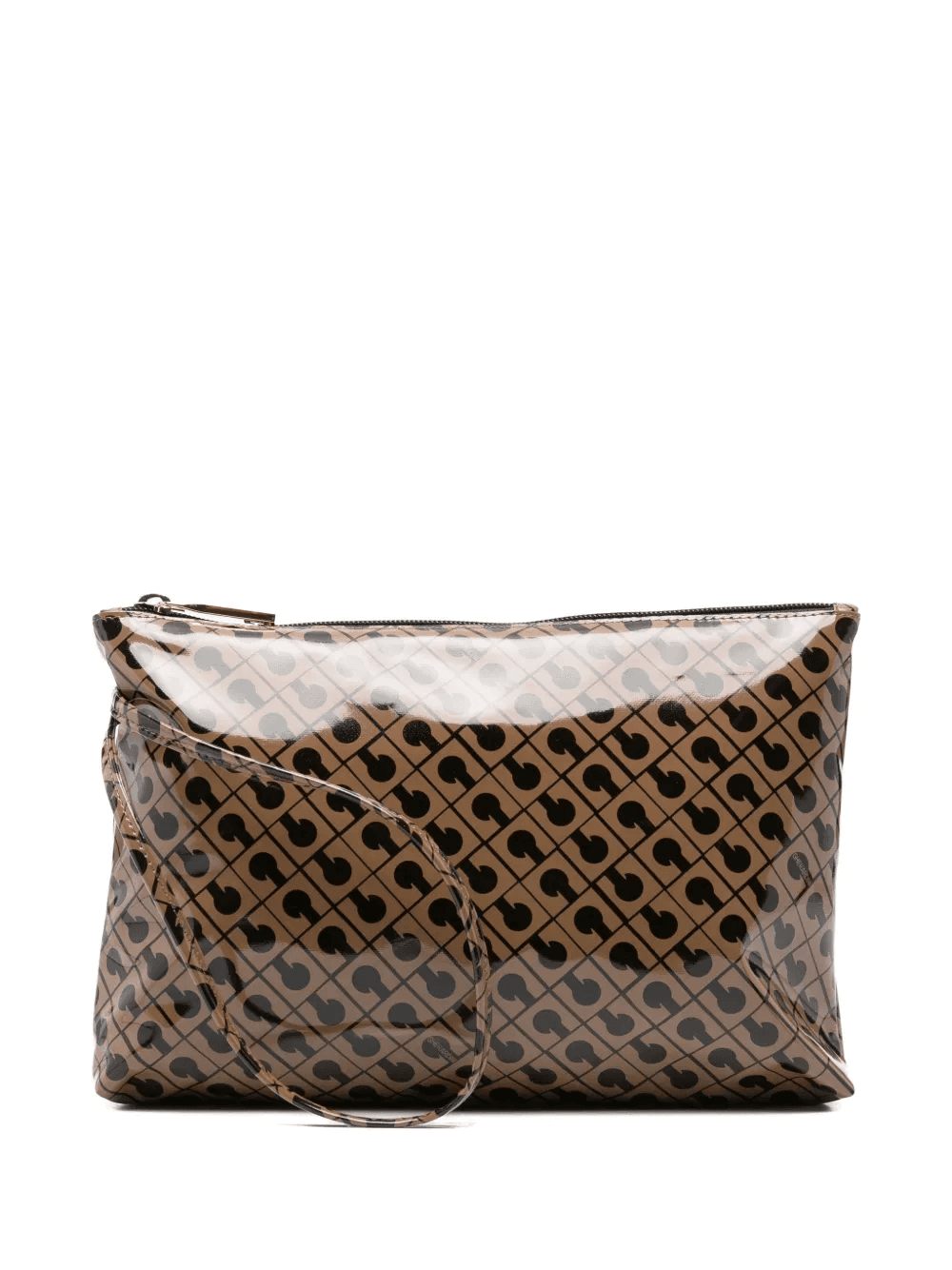 large patterned zipped clutch bag - Image 1