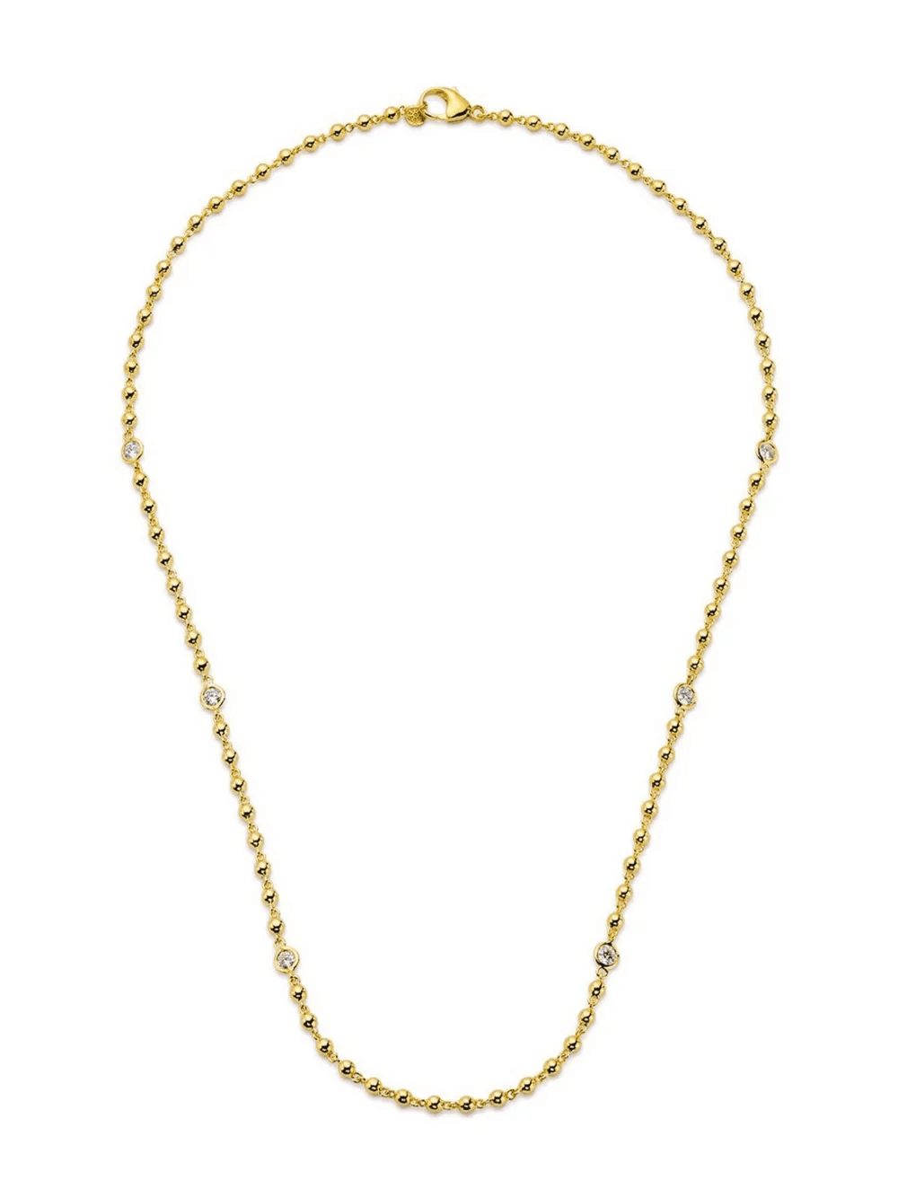 20kt yellow gold diamond necklace - Image 1