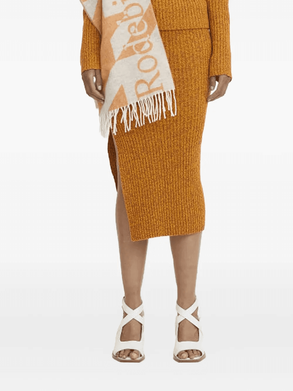 Lenata ribbed midi skirt - Image 1