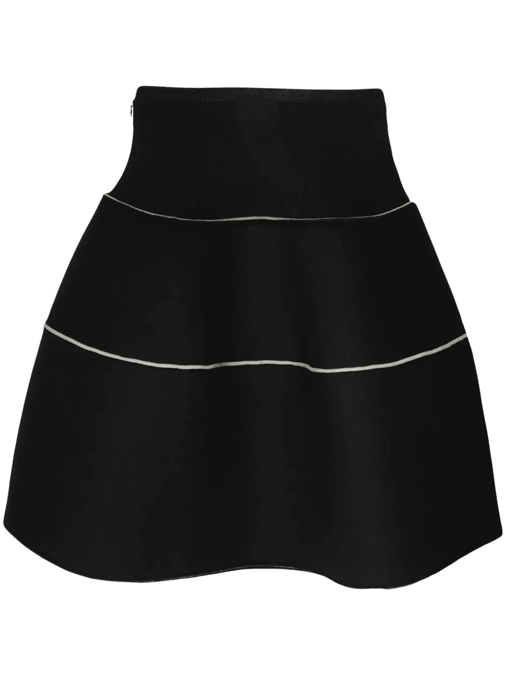 A-line contrast-stitching skirt - Image 1