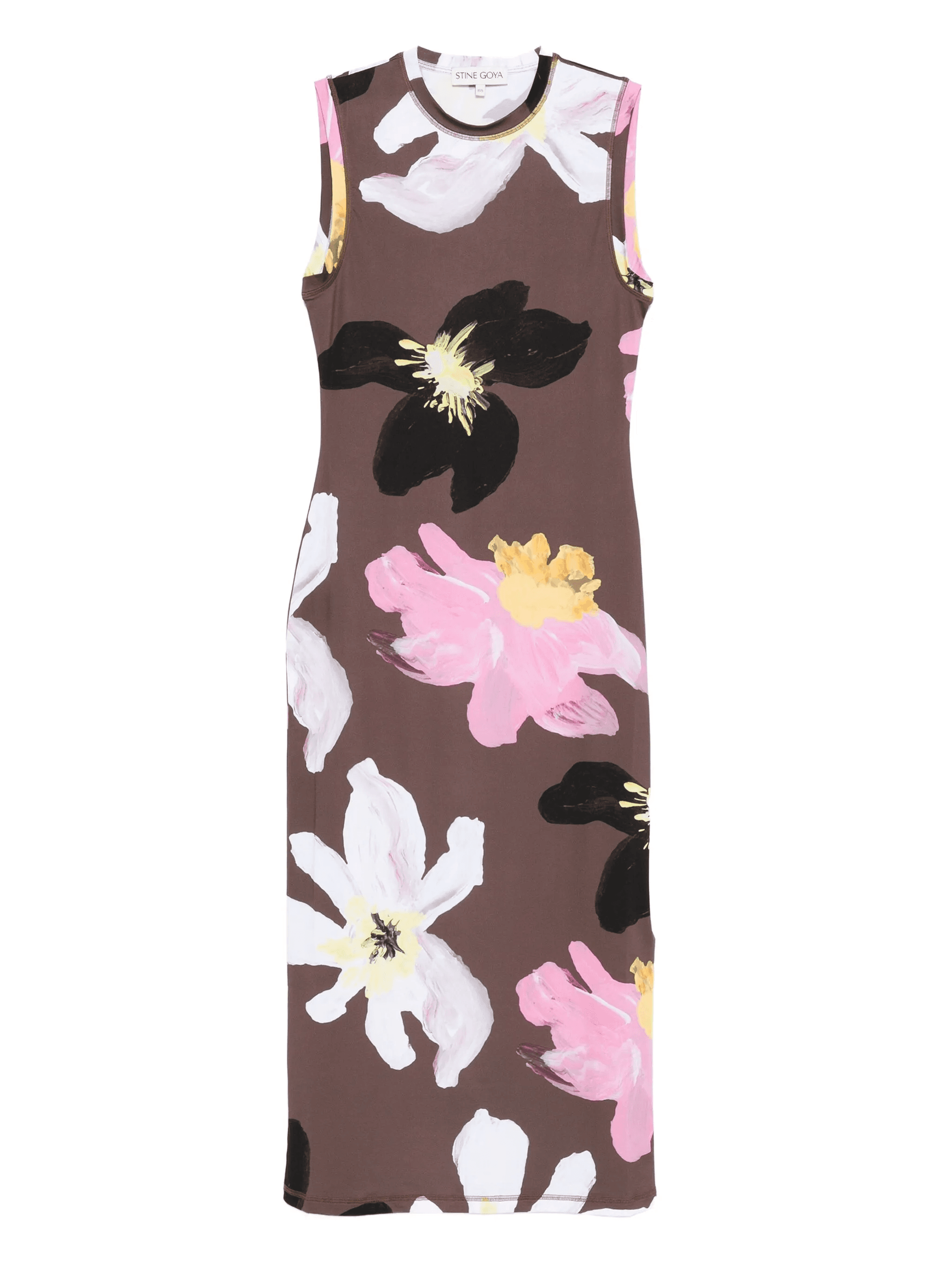 floral-print sleeveless dress - Image 1
