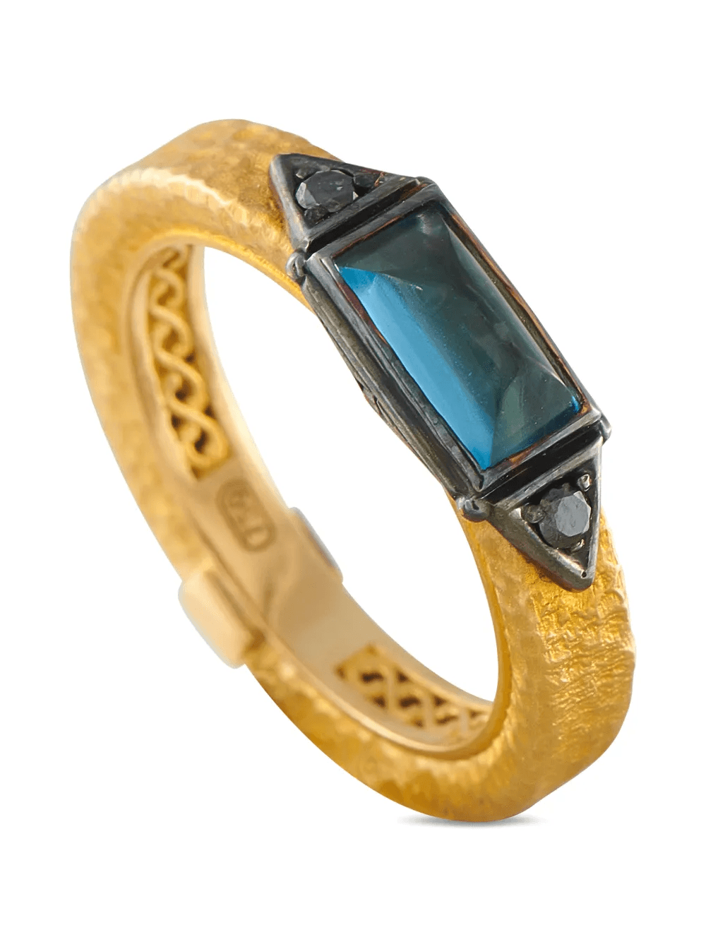 topaz and diamond ring - Image 1