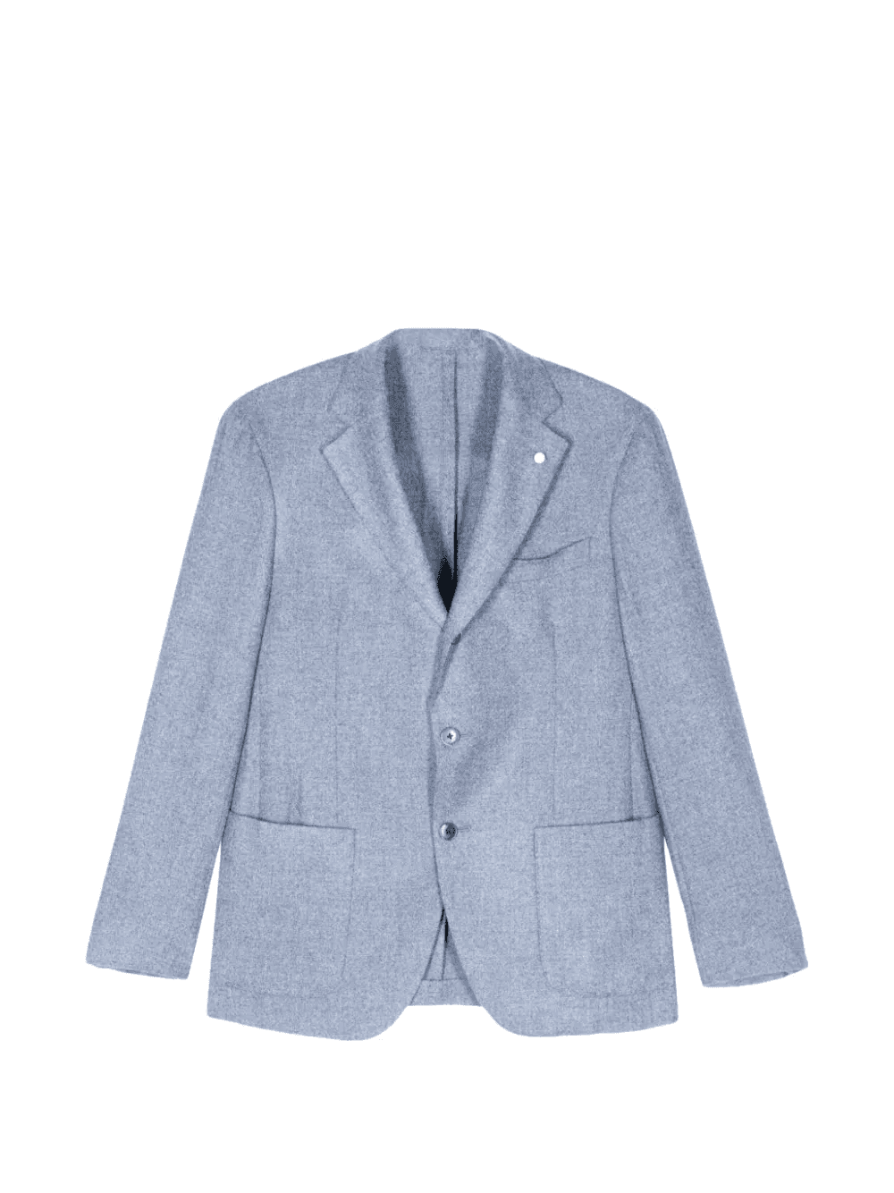 notched-lapels single-breasted wool blazer - Image 1