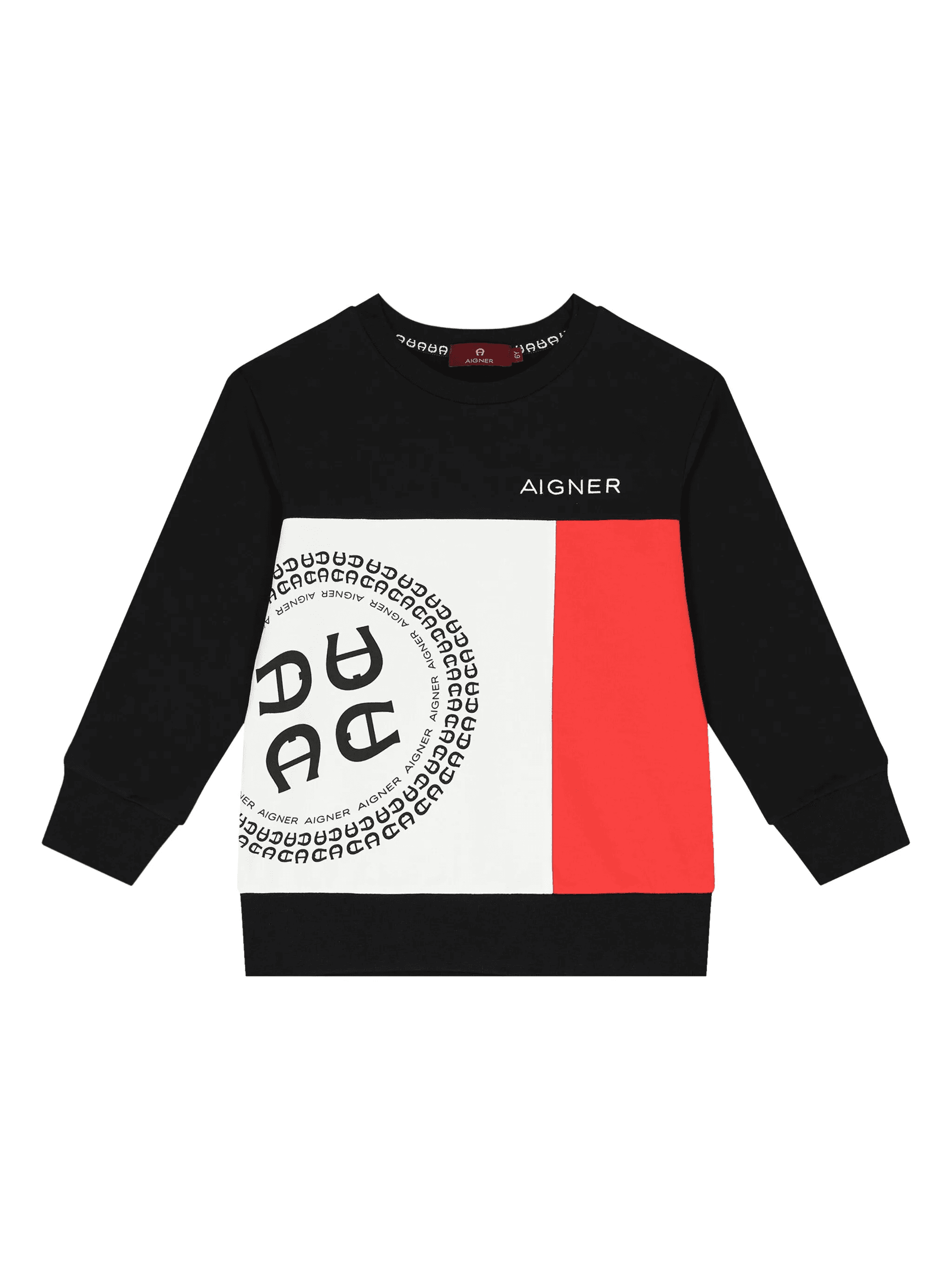 colour-block logo-print sweatshirt - Image 1