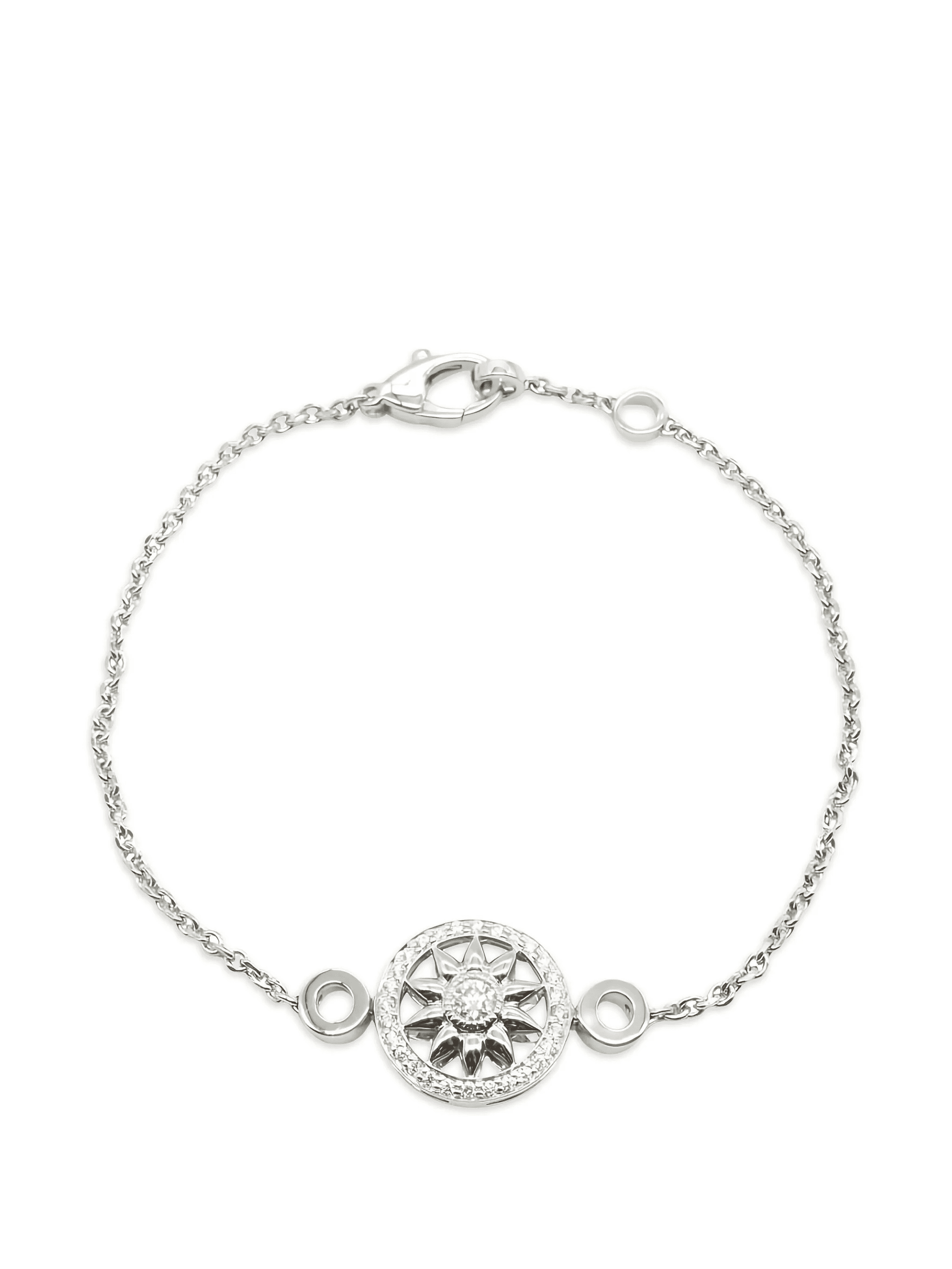 1990s diamond platinum bracelet - Image 1