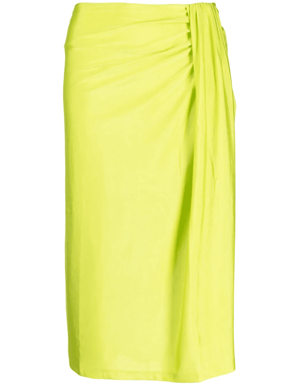 draped-design mid-length skirt - Image 1
