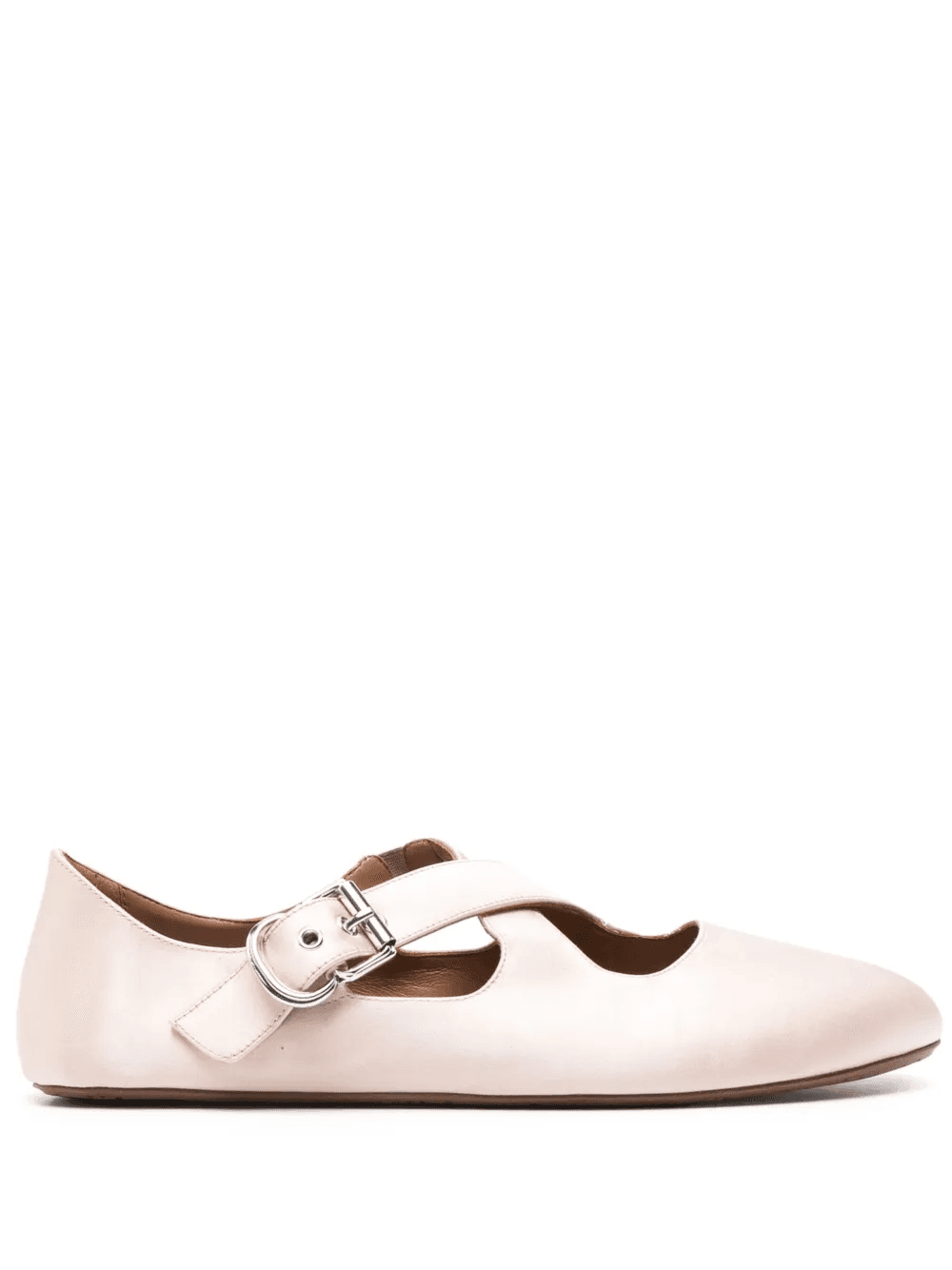 criss-cross satin ballet flats - Image 1