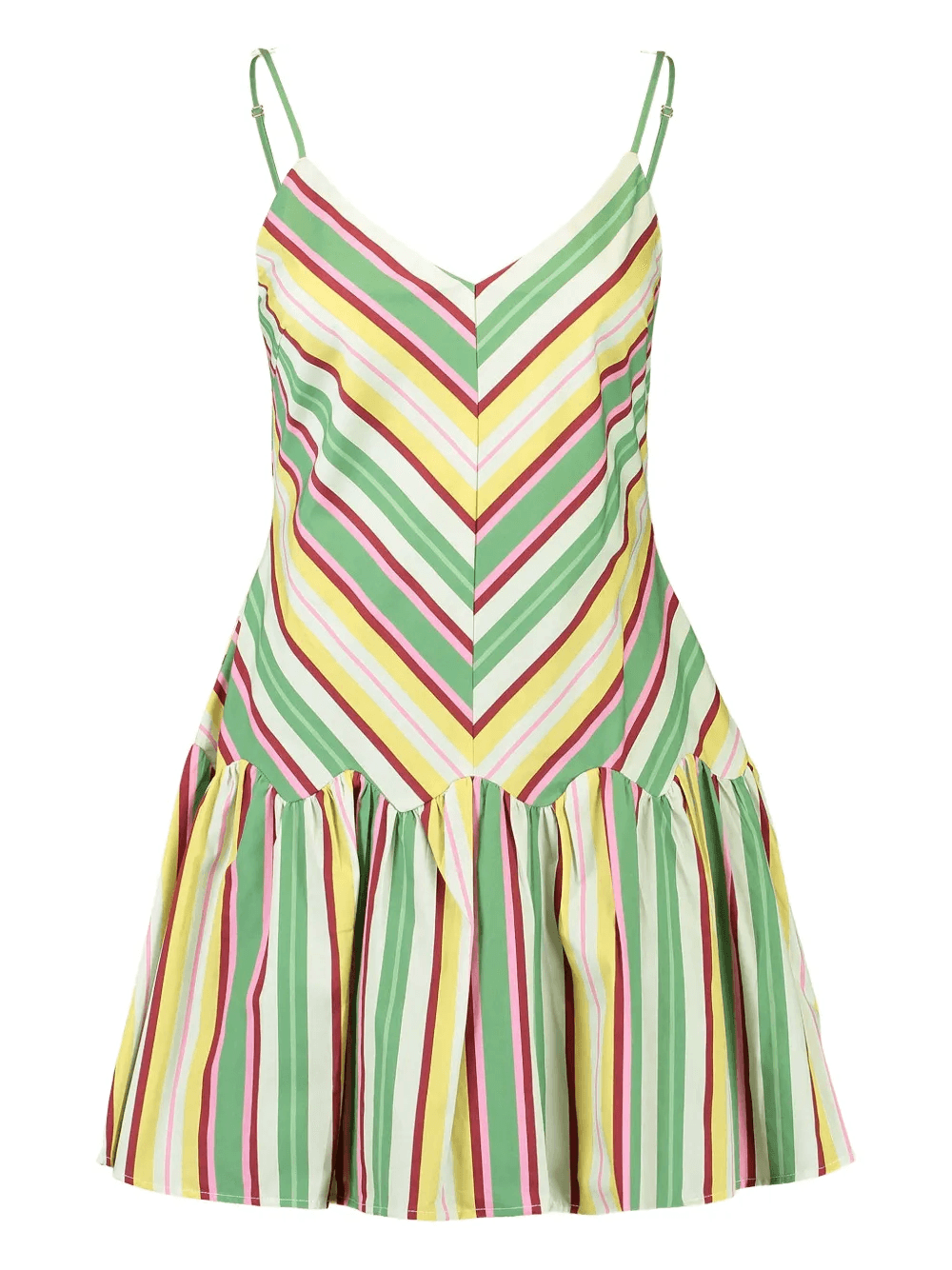 Agatha striped ruffled mini dress - Image 1