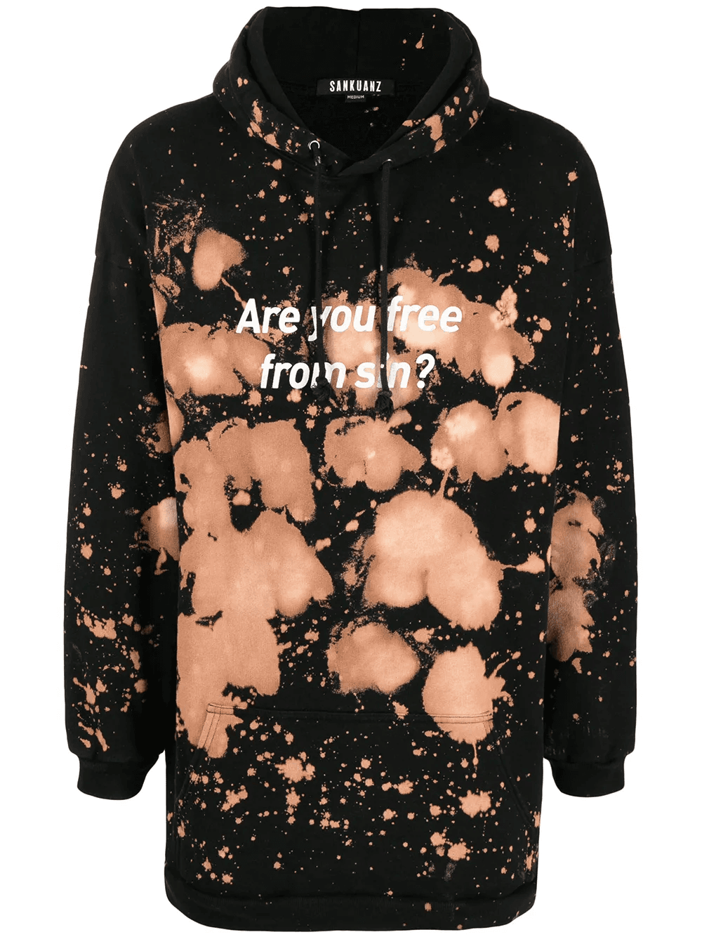 tie dye-print cotton hoodie - Image 1