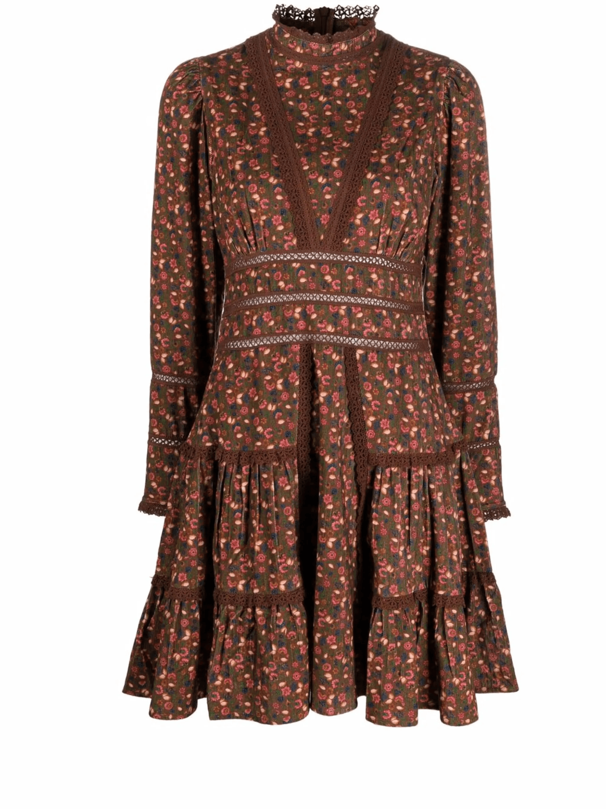 floral print tiered dress - Image 1