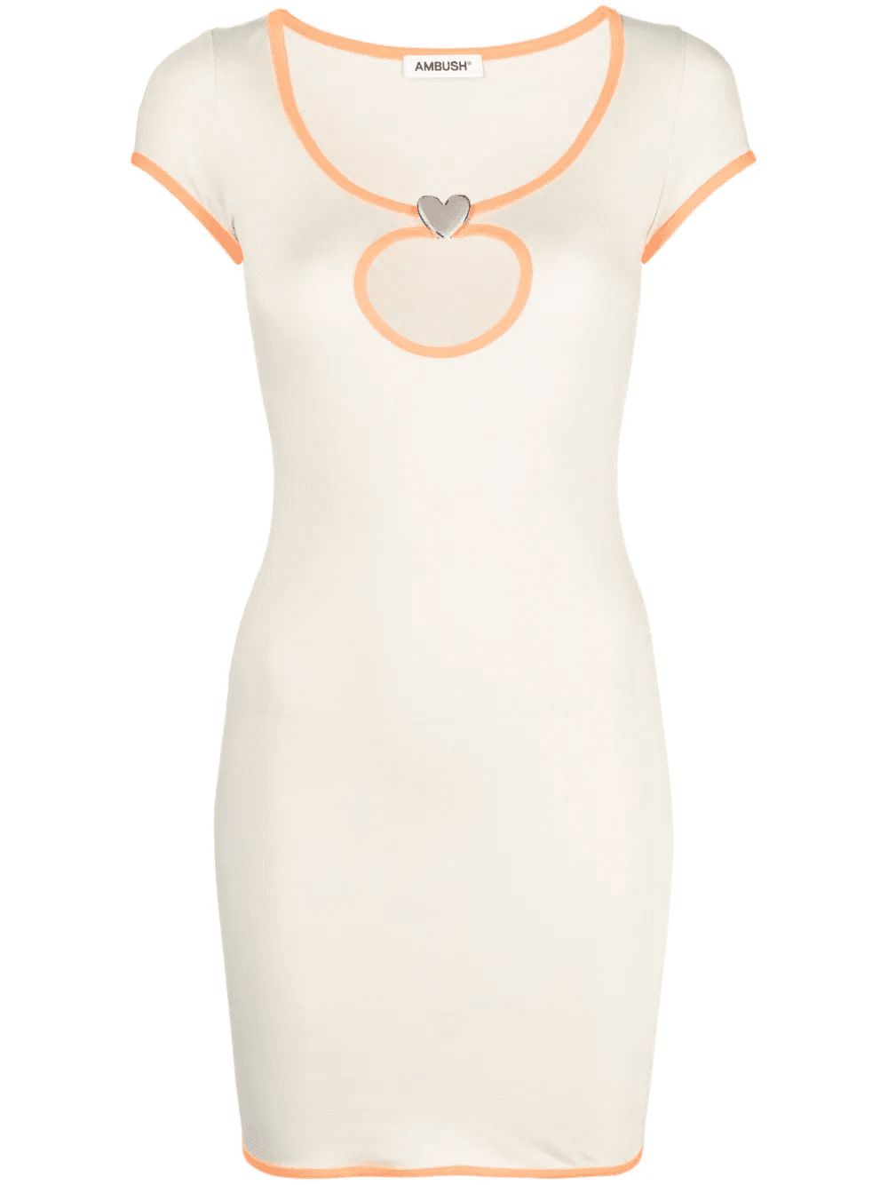 cut-out trim-detail mini dress - Image 1