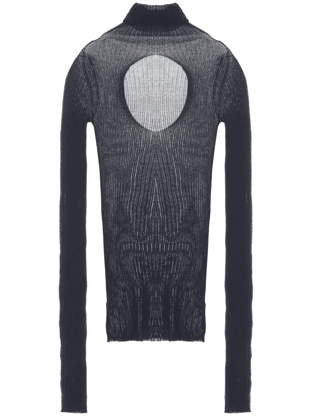 high-neck ribbed-knit jumper - Image 1