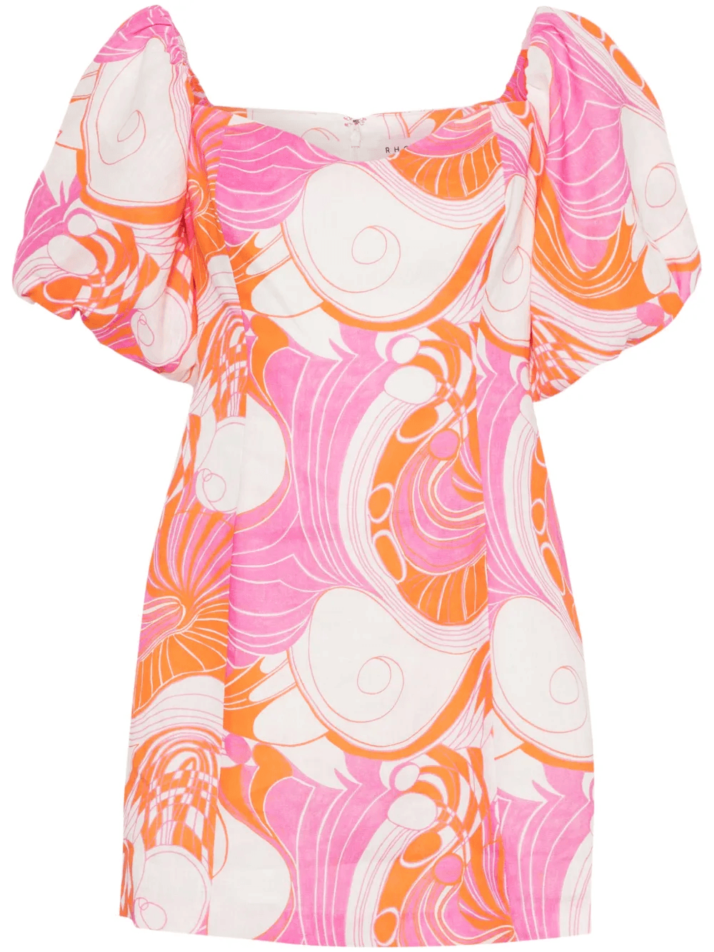 Dali floral-print off-shoulder minidress - Image 1