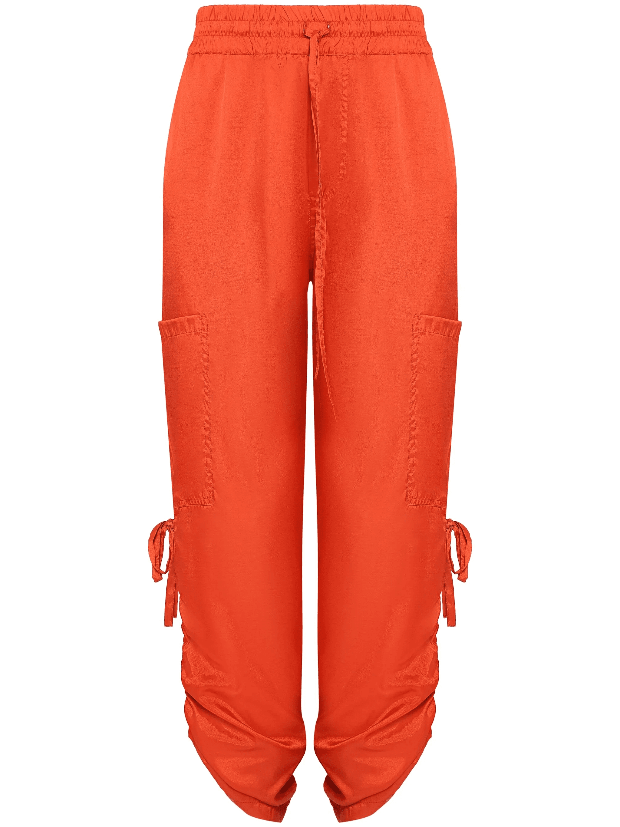 cropped satin track pants - Image 1