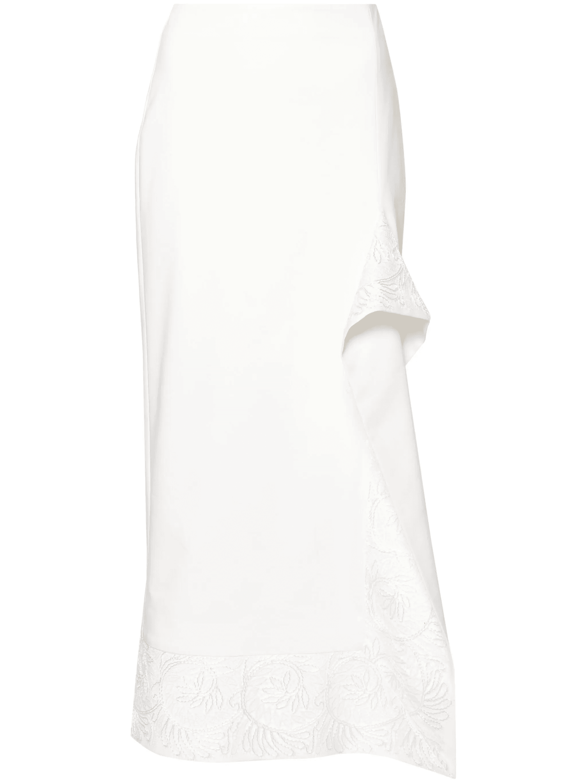 Lynn floral-embroidered pencil skirt - Image 1