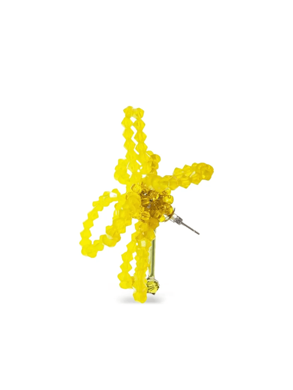 beaded-flower earring - Image 1