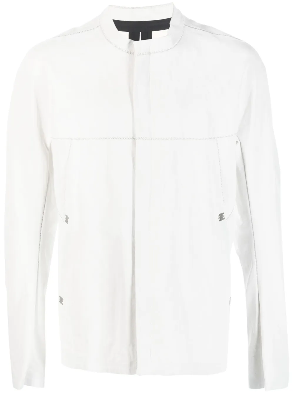 long-sleeve linen jacket - Image 1