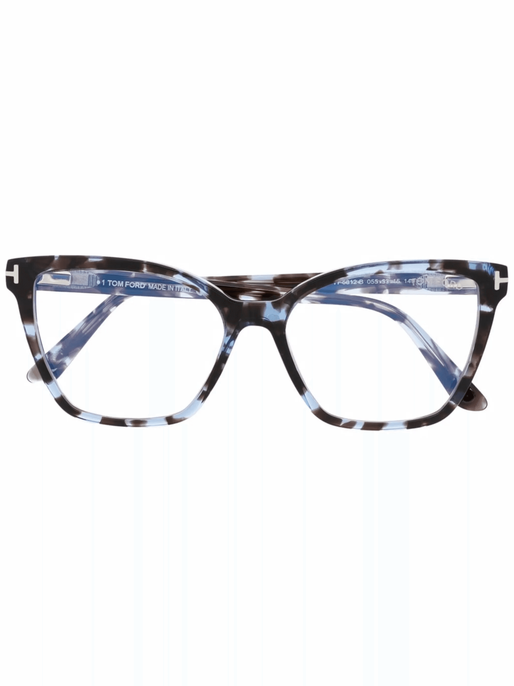 tortoiseshell-effect cat-eye glasses - Image 1