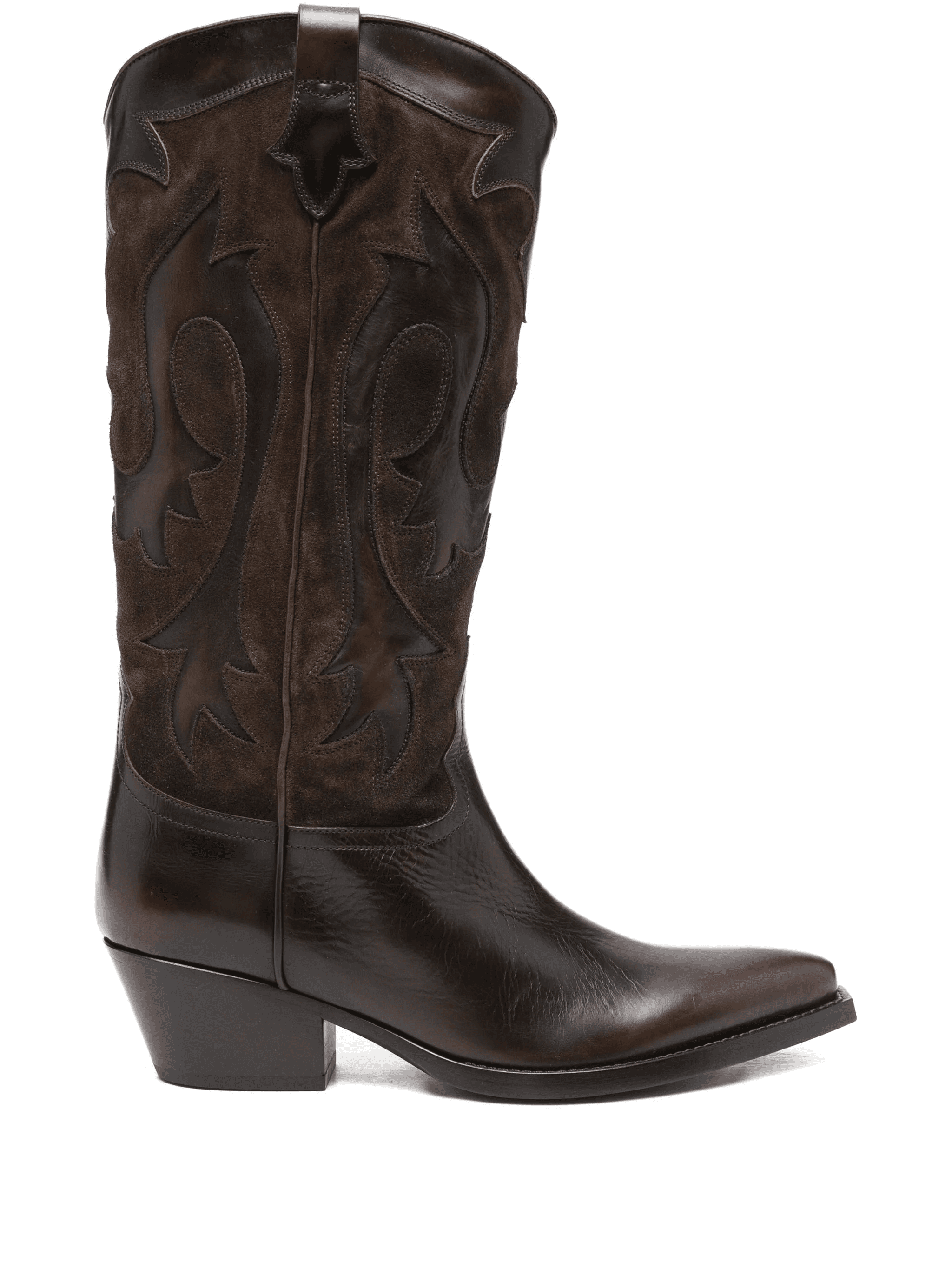 suede panelled boots - Image 1