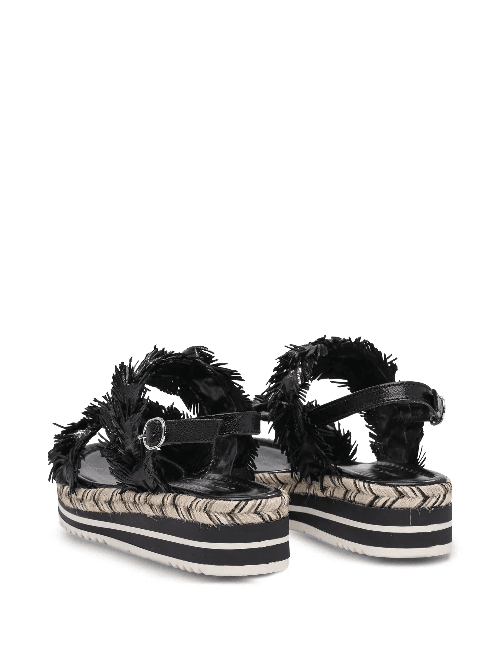 fringed platform sandals - Image 1