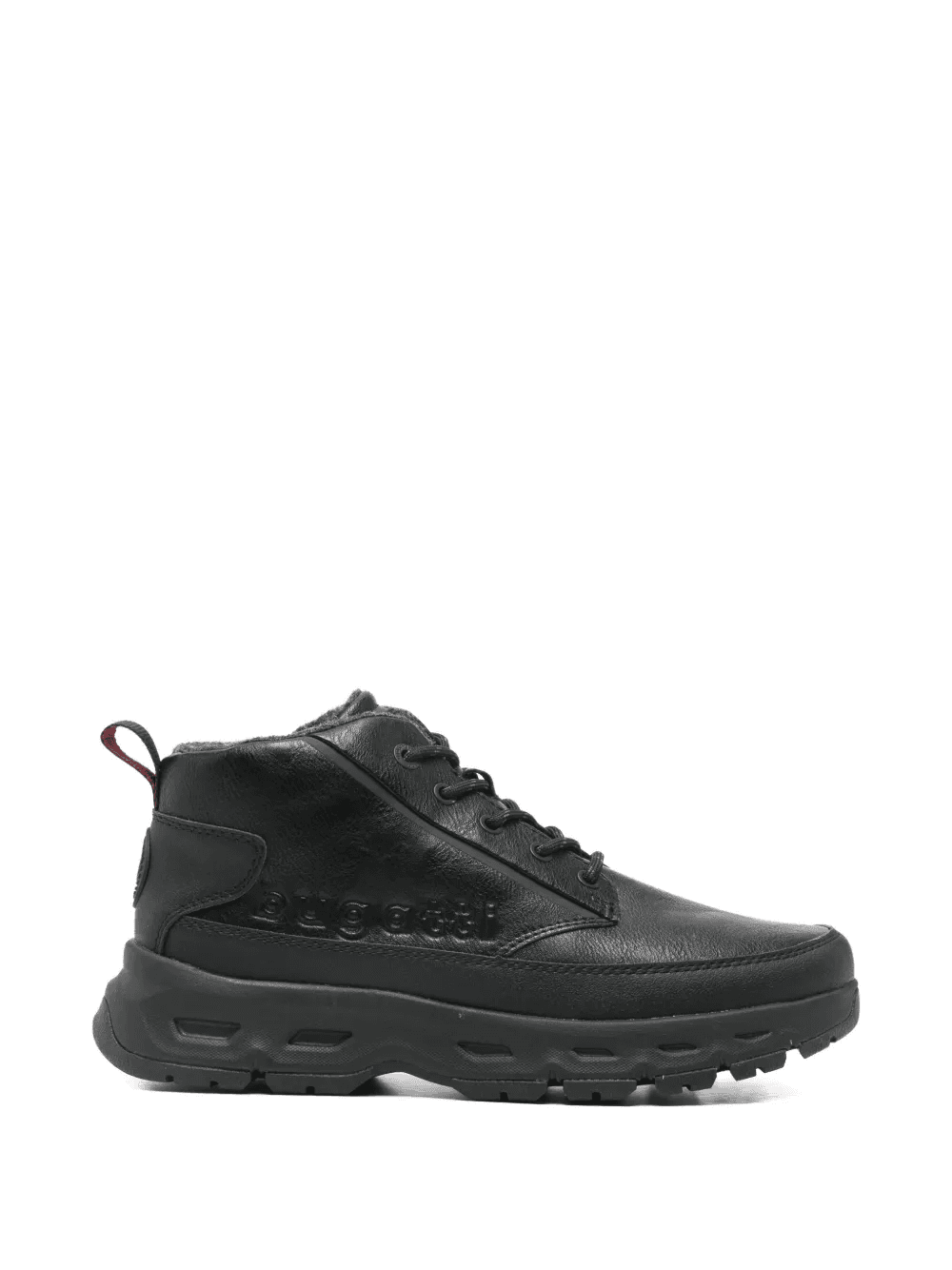 embossed lace-up booties - Image 1