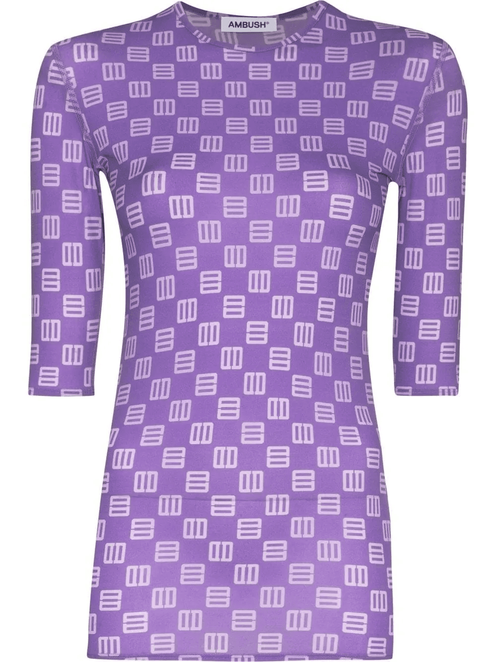 monogram fitted T-shirt - Image 1