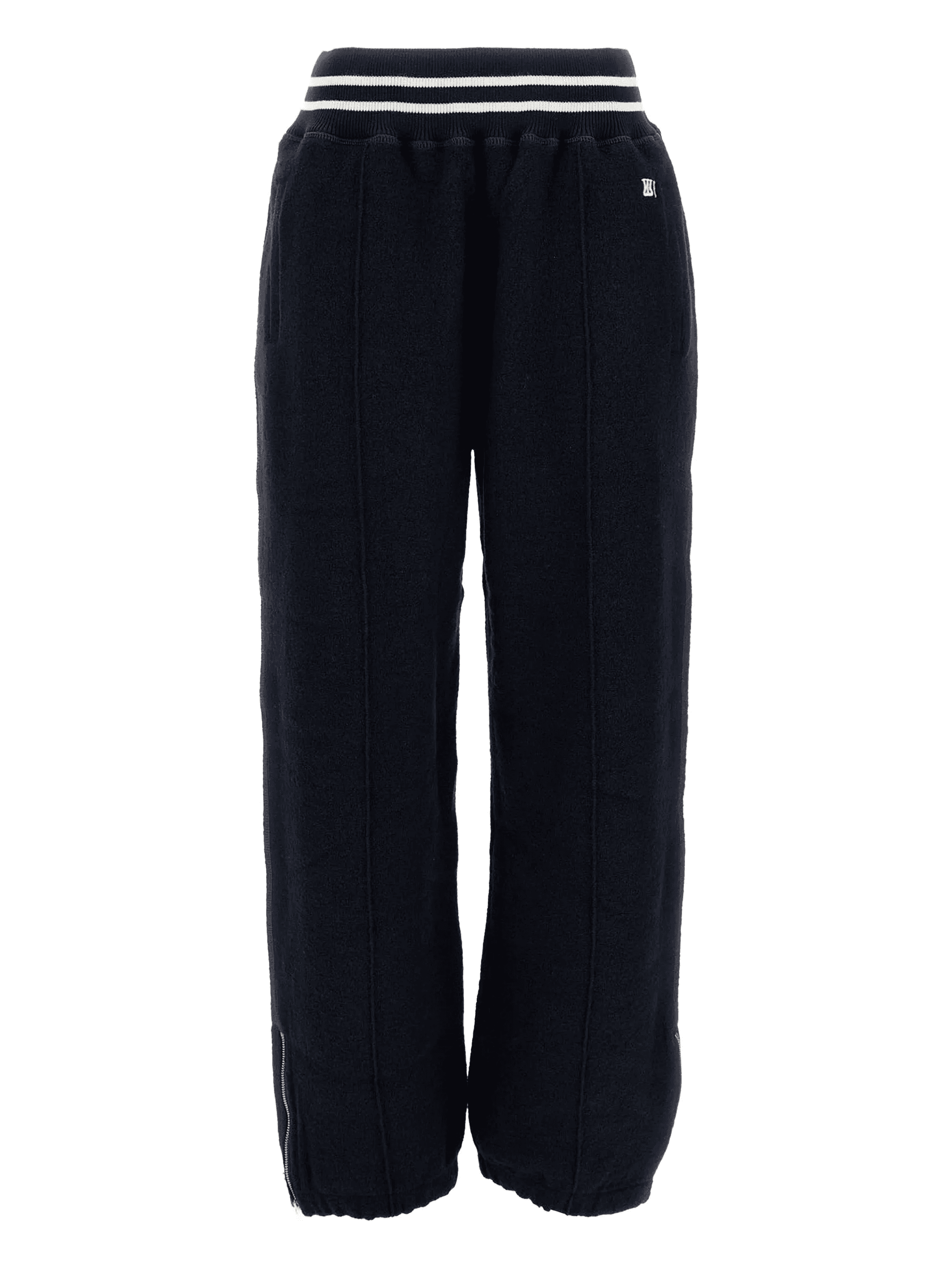 ribbed-trim trousers - Image 1