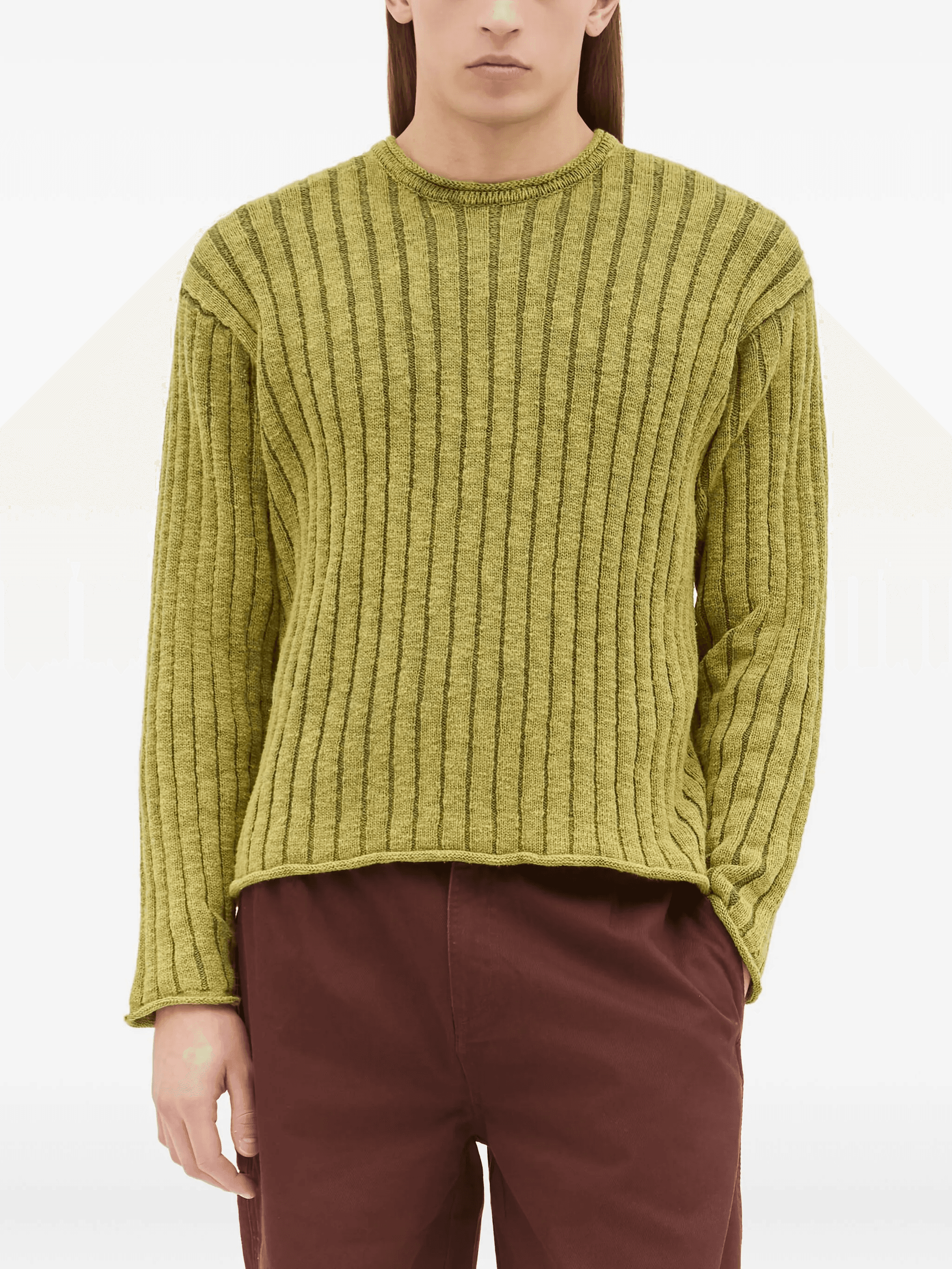 ribbed crew-neck sweater - Image 1