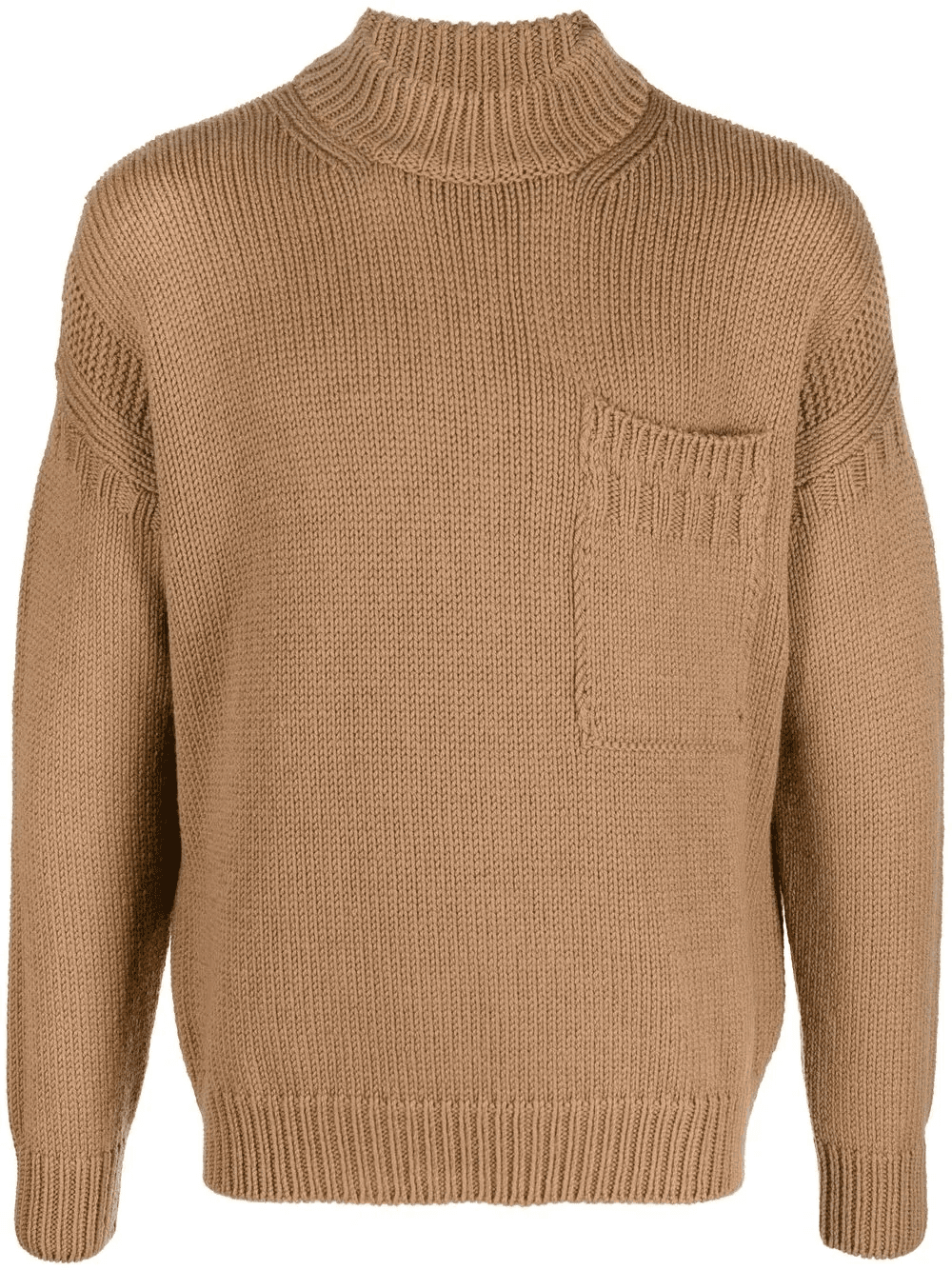 mock-neck knitted jumper - Image 1