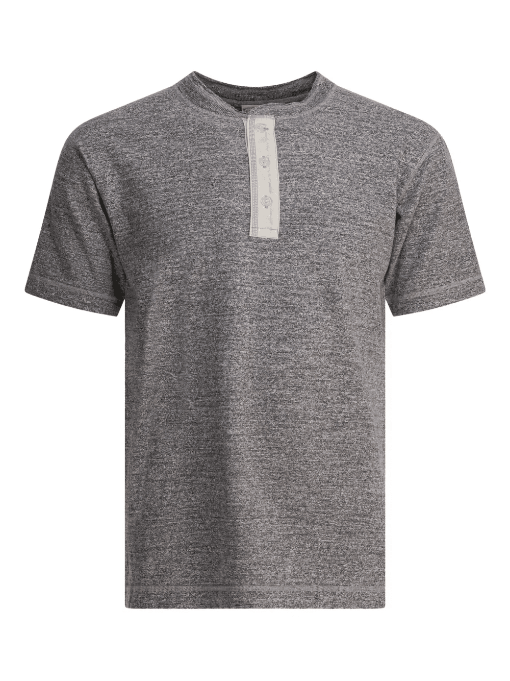 cotton Henley T-shirt - Image 1