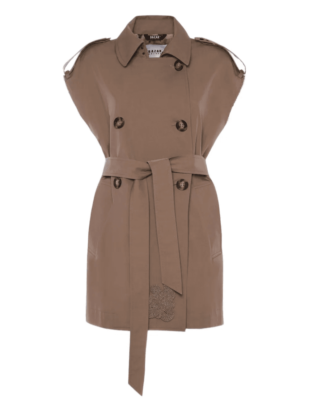 sleeveless trench coat - Image 1