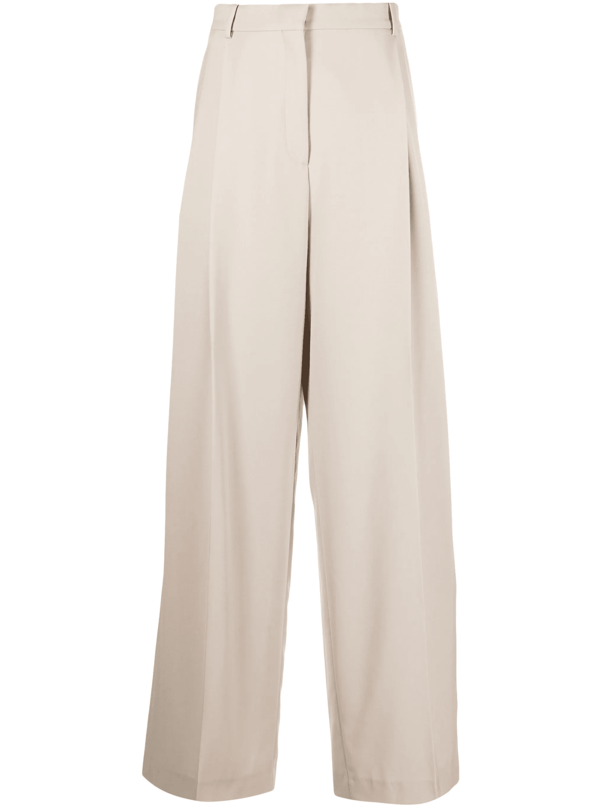 pleated cotton trousers - Image 1