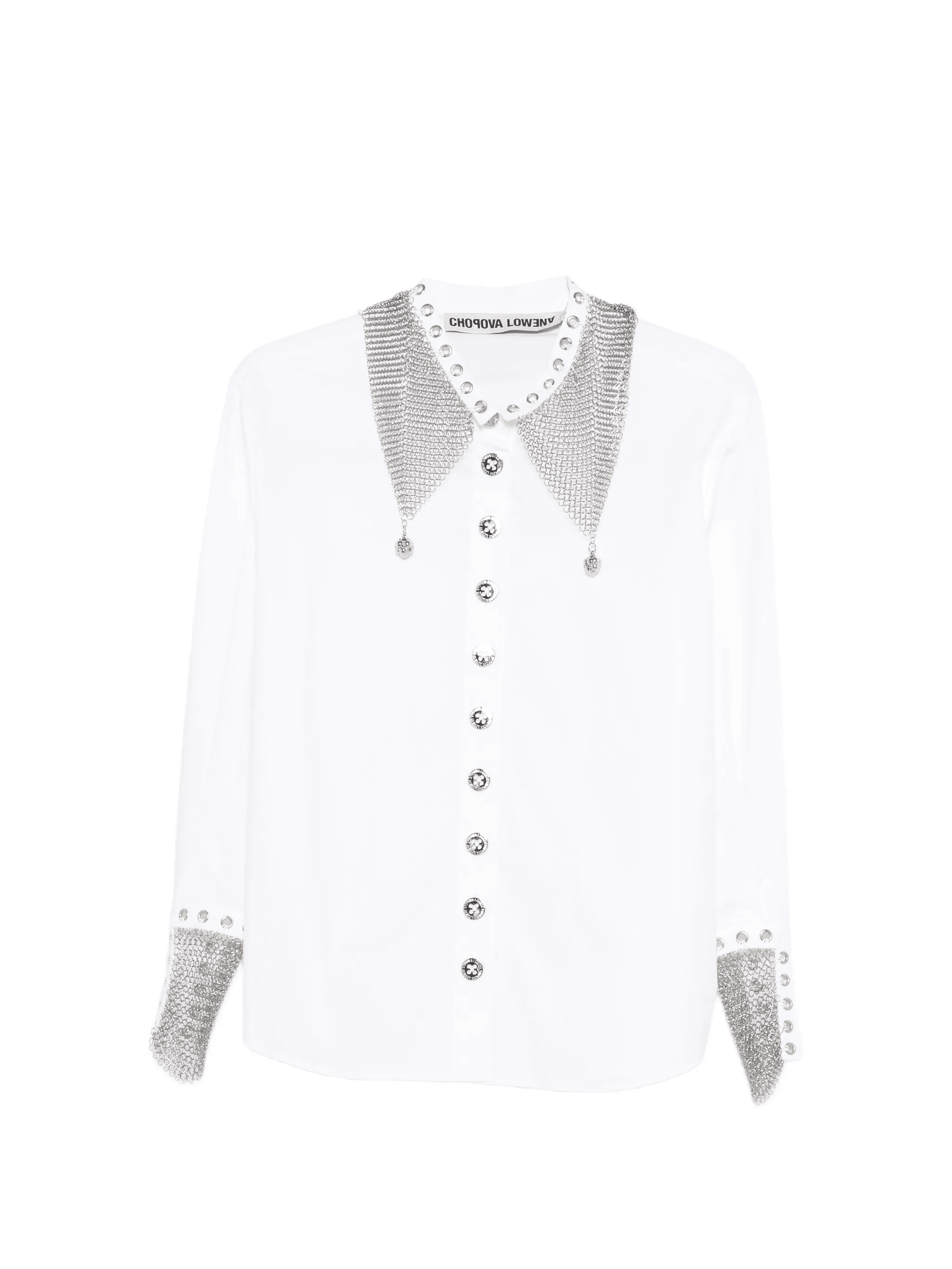 Titan embellished collared shirt - Image 1