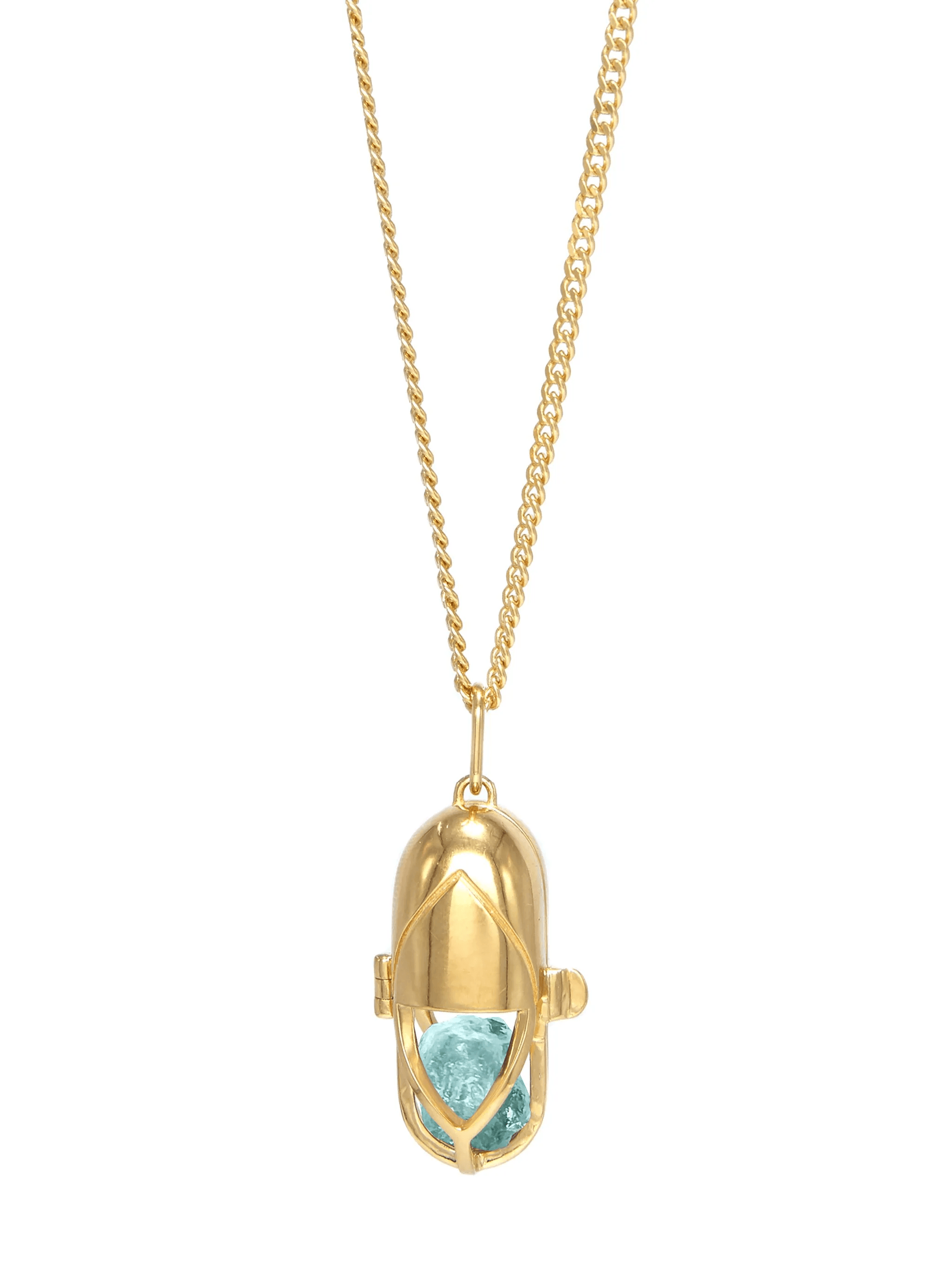 Aquamarina statement-pendant necklace - Image 1