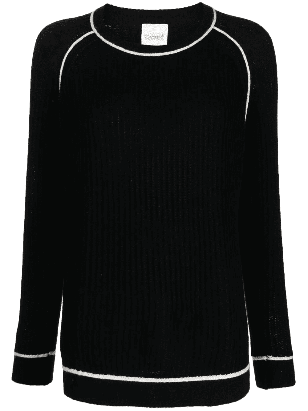 contrasting-edge knitted jumper - Image 1