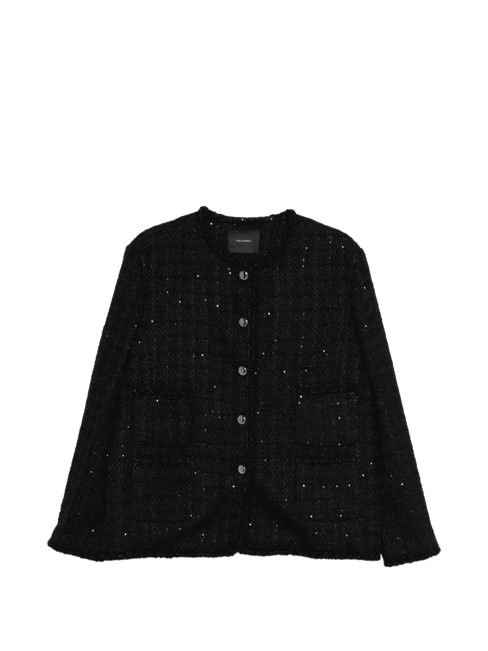 sequin-embellished front-pocket jacket - Image 1