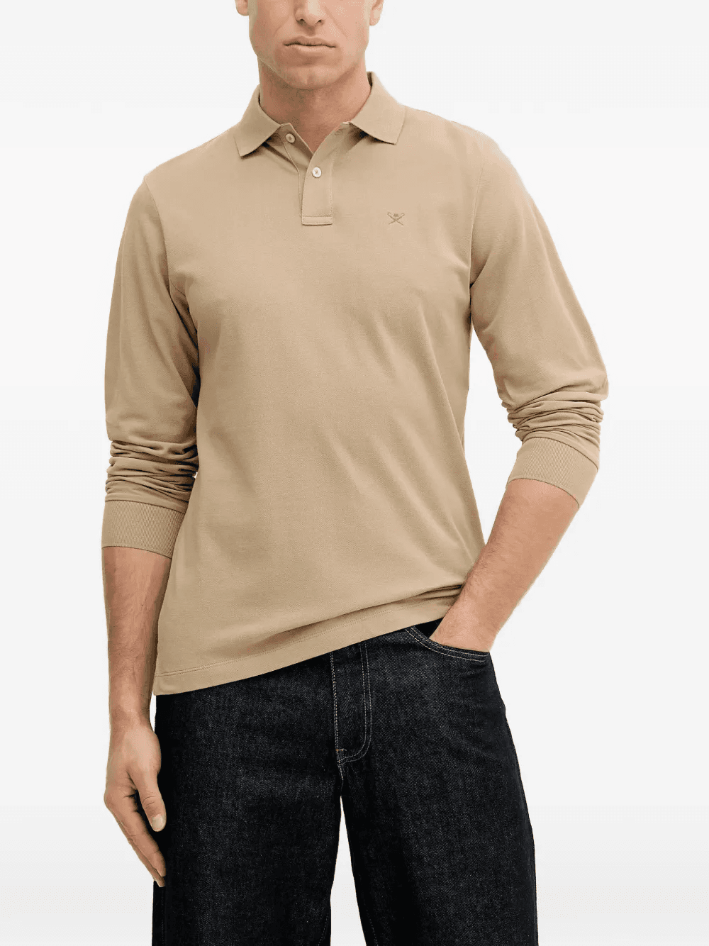 long-sleeve polo shirt - Image 1