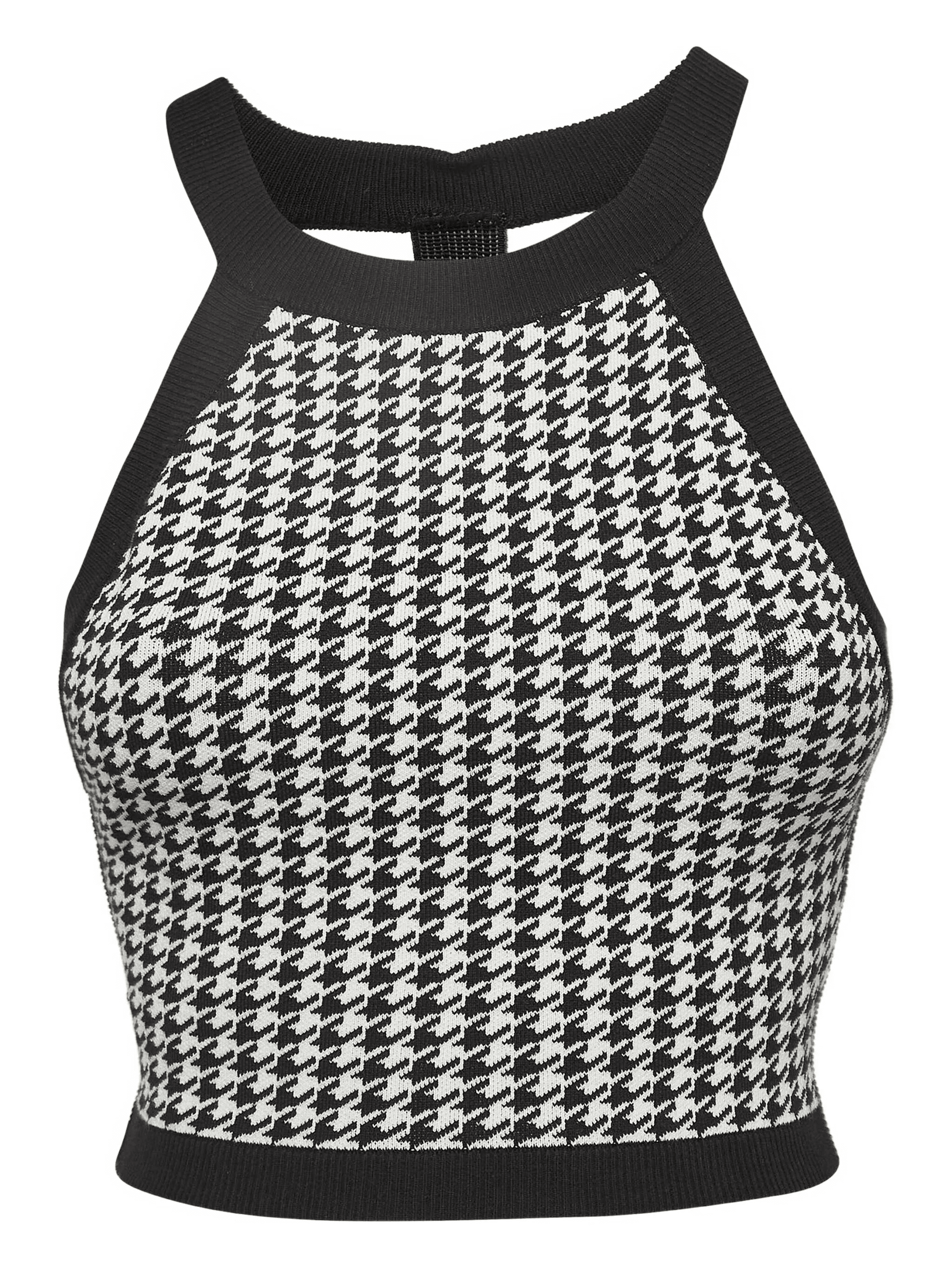 houndstooth-pattern top - Image 1