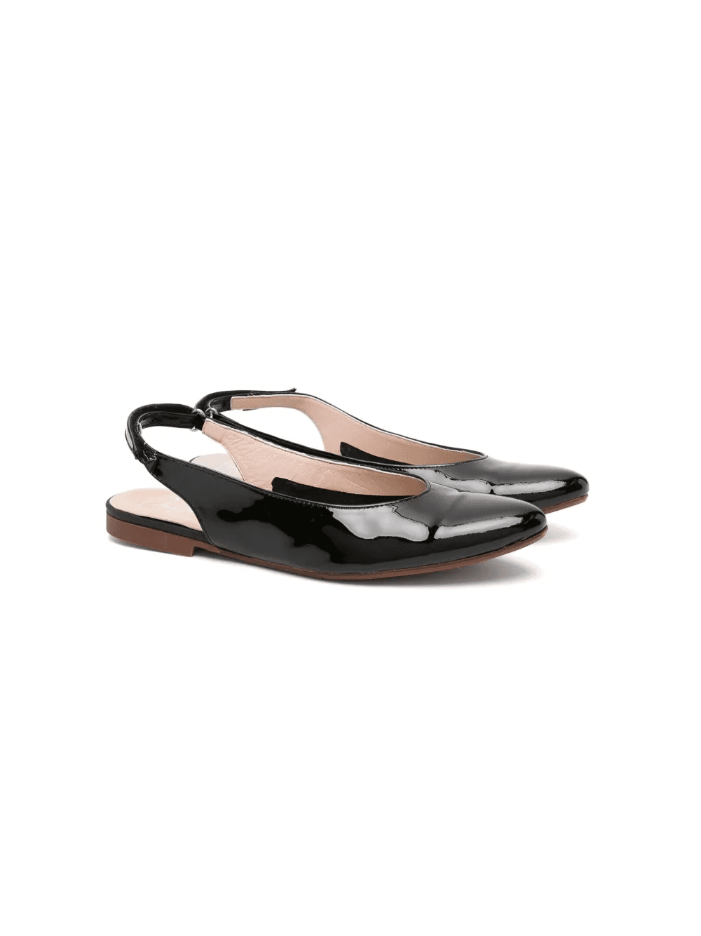 slingback patent leather ballerina shoes - Image 1
