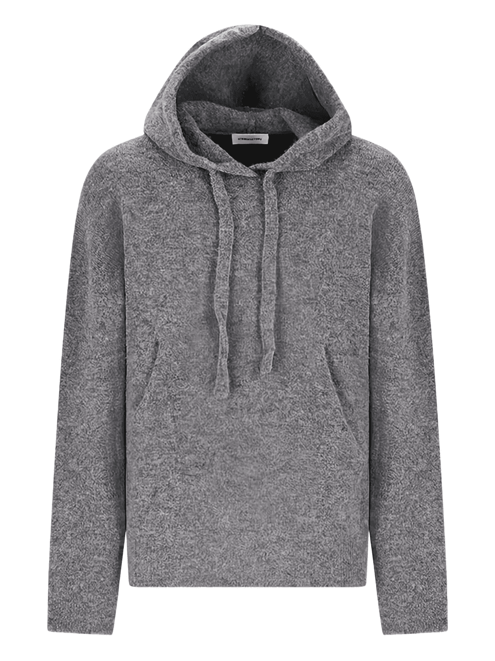 brushed-effect hoodie - Image 1