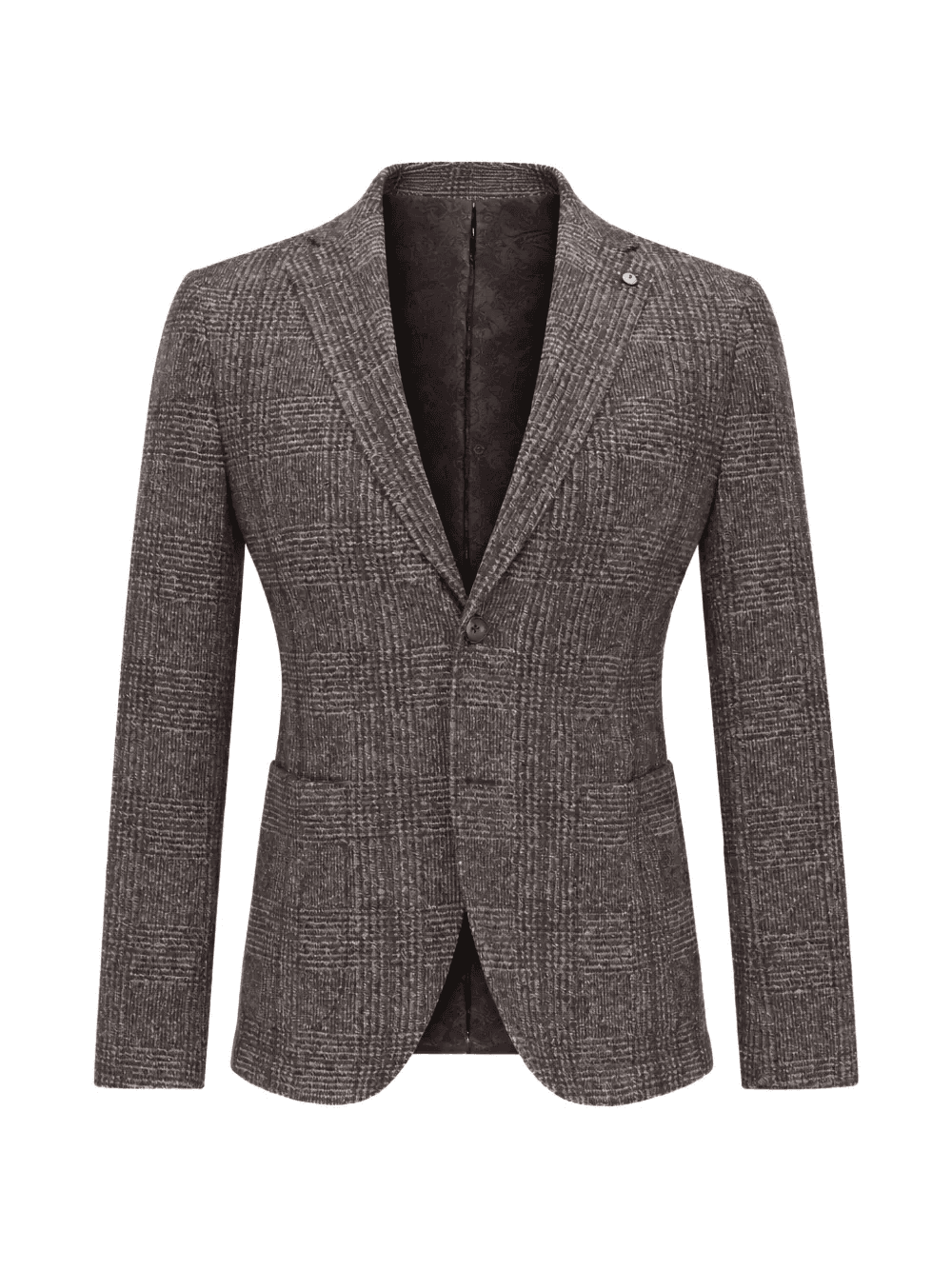 check notched jacket - Image 1