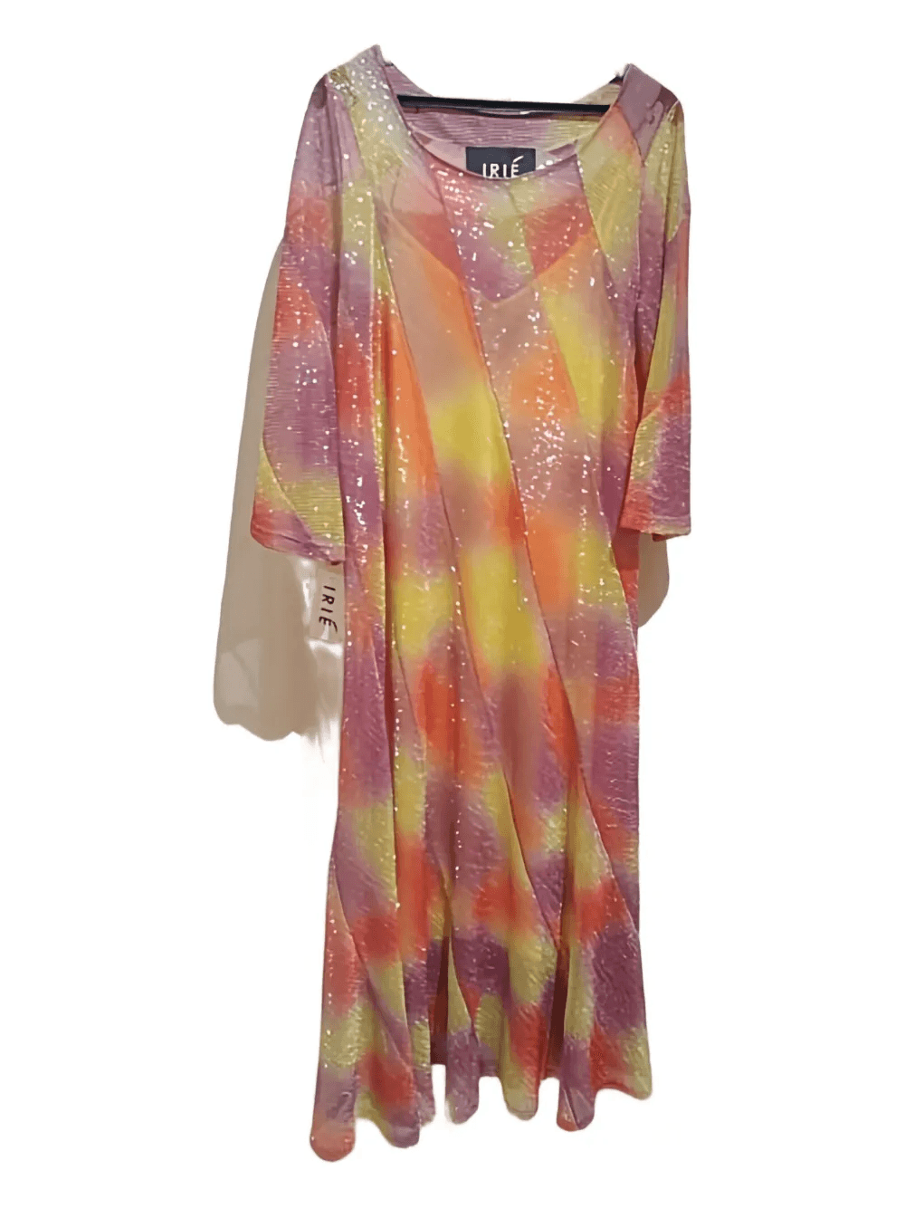 diagonal-patterned sequin dress - Image 1